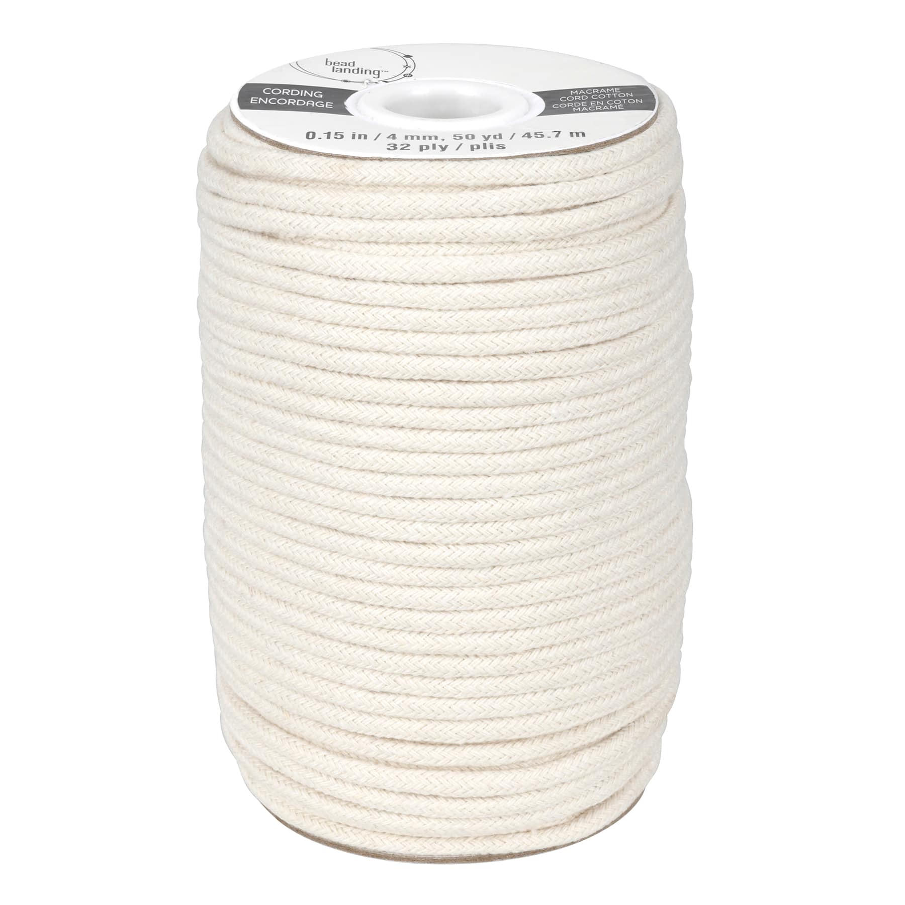 Darice Macrame Cord 32-Ply 3mmX50yd-Natural Cotton