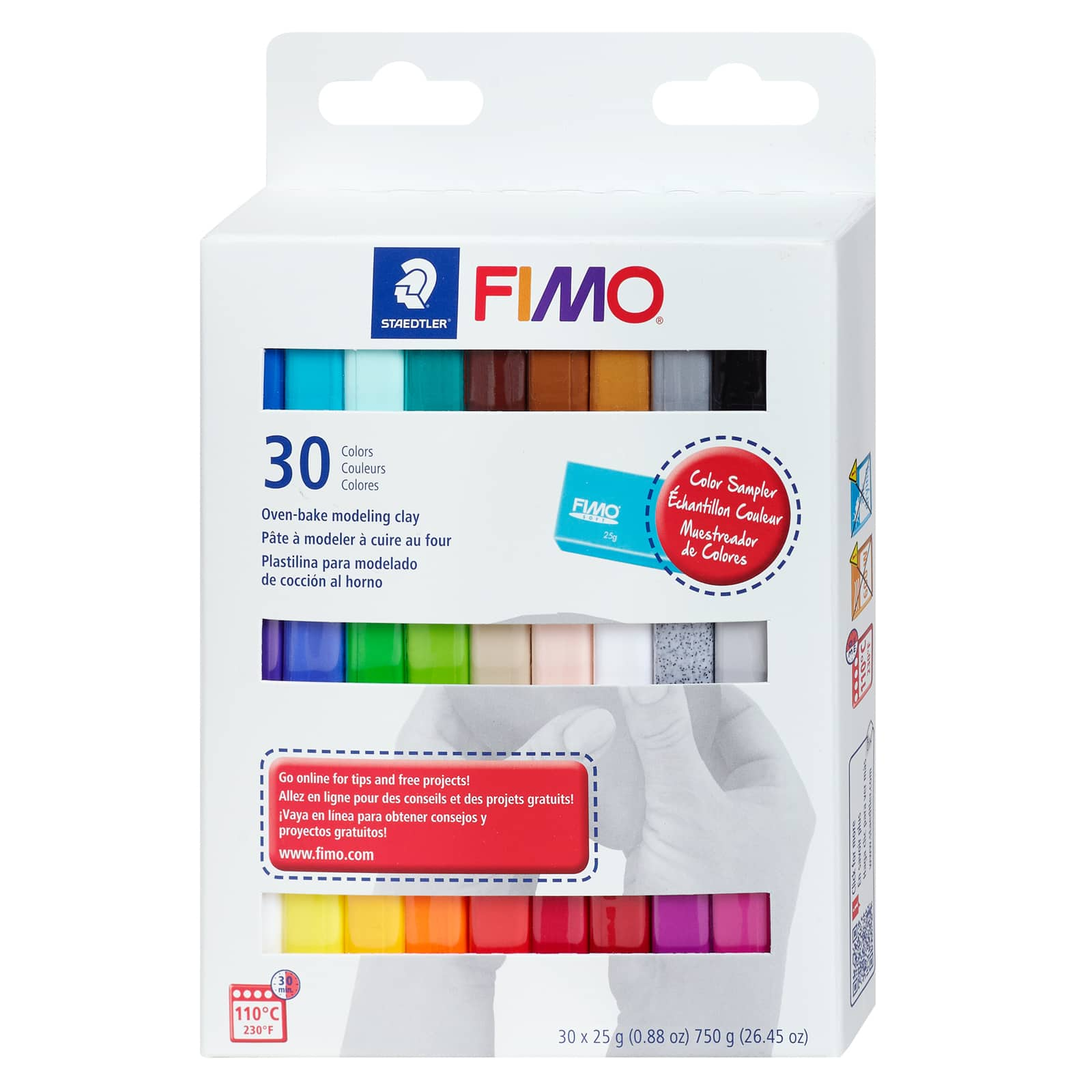 Fimo Color Sampler Oven-Bake Clay - 26.4 oz