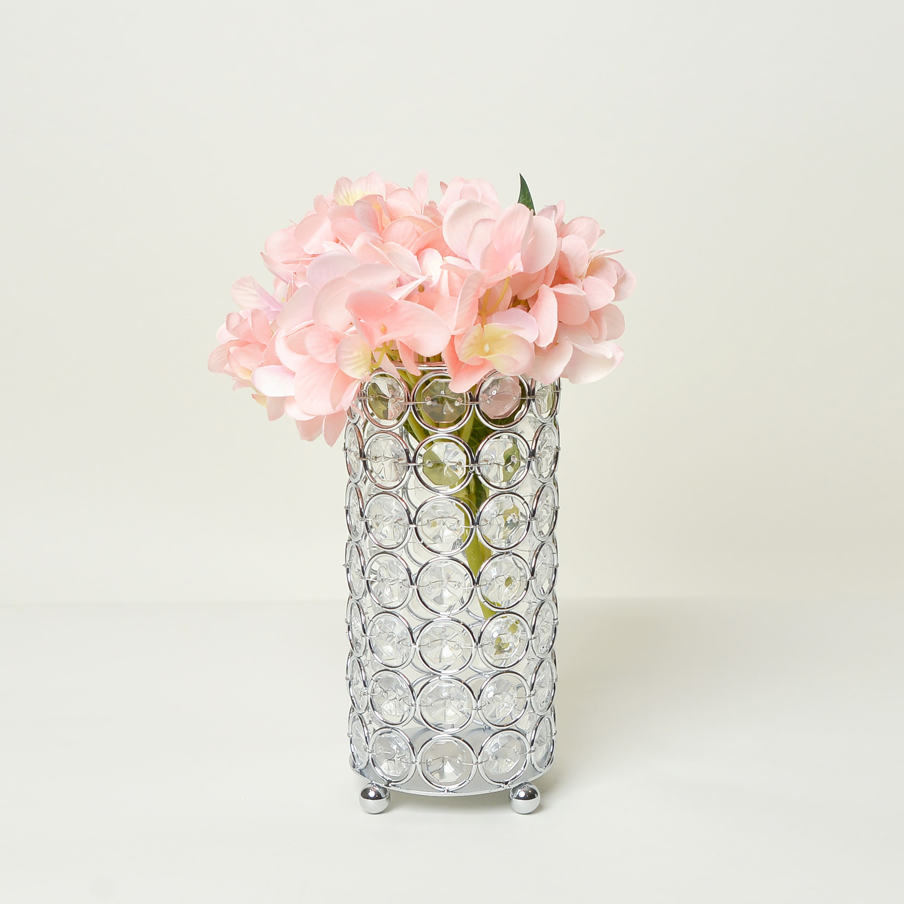 Elegant Designs&#x2122; Chrome Crystal Decorative Candle Holder