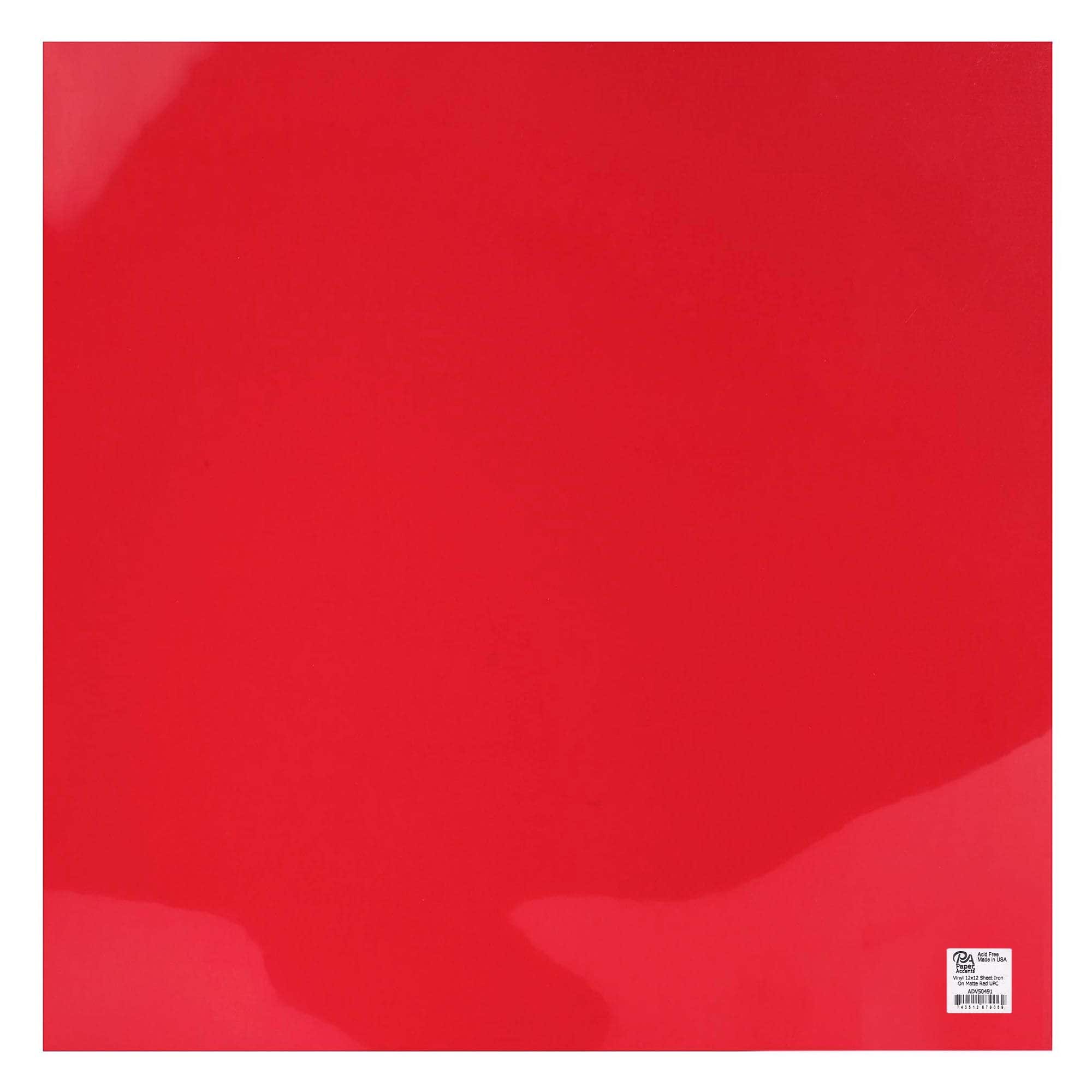 PA Vinyl Iron-On Matte Vinyl, 12 Sheets