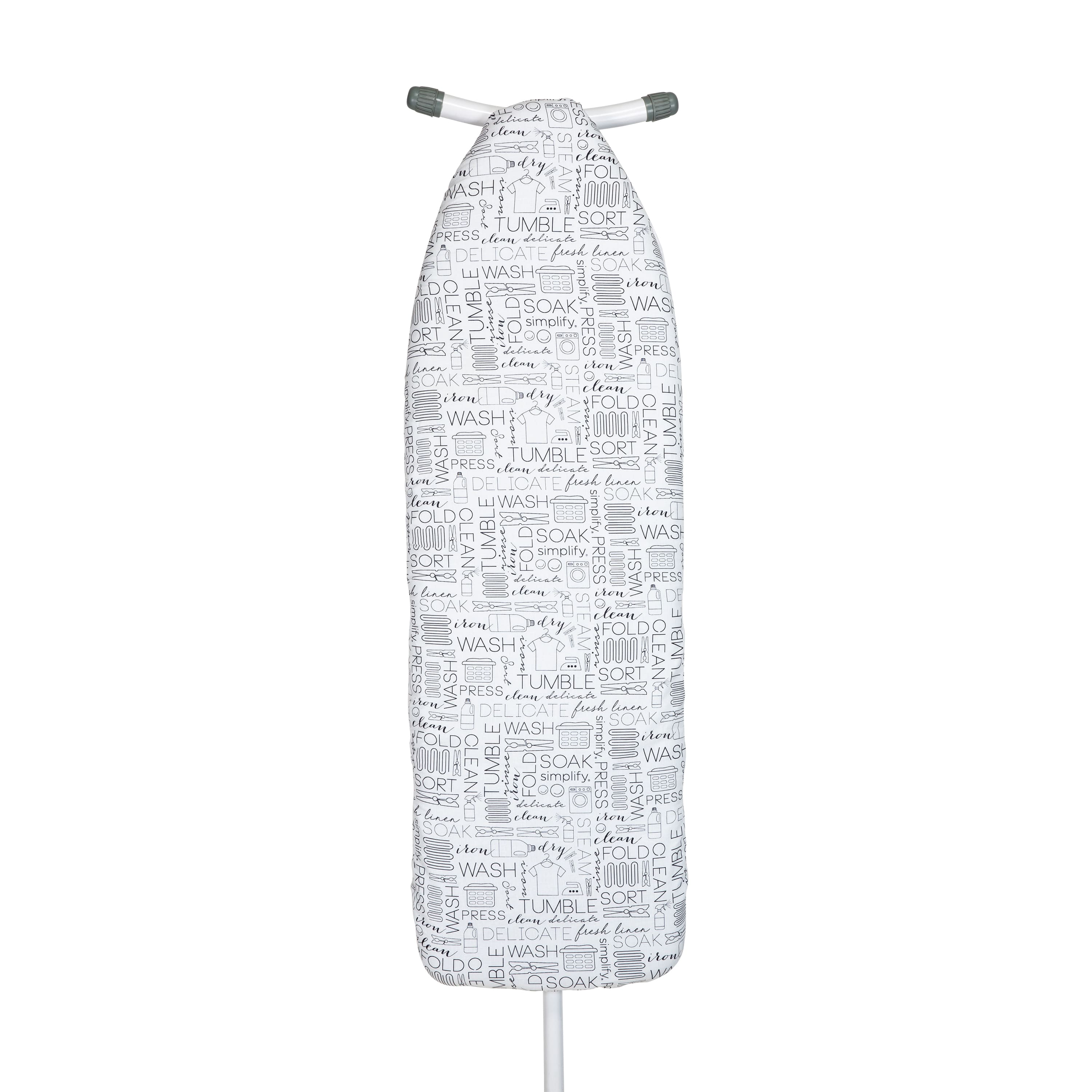 Simplify White Scorch Resistant Ironing Board Cover & Pad