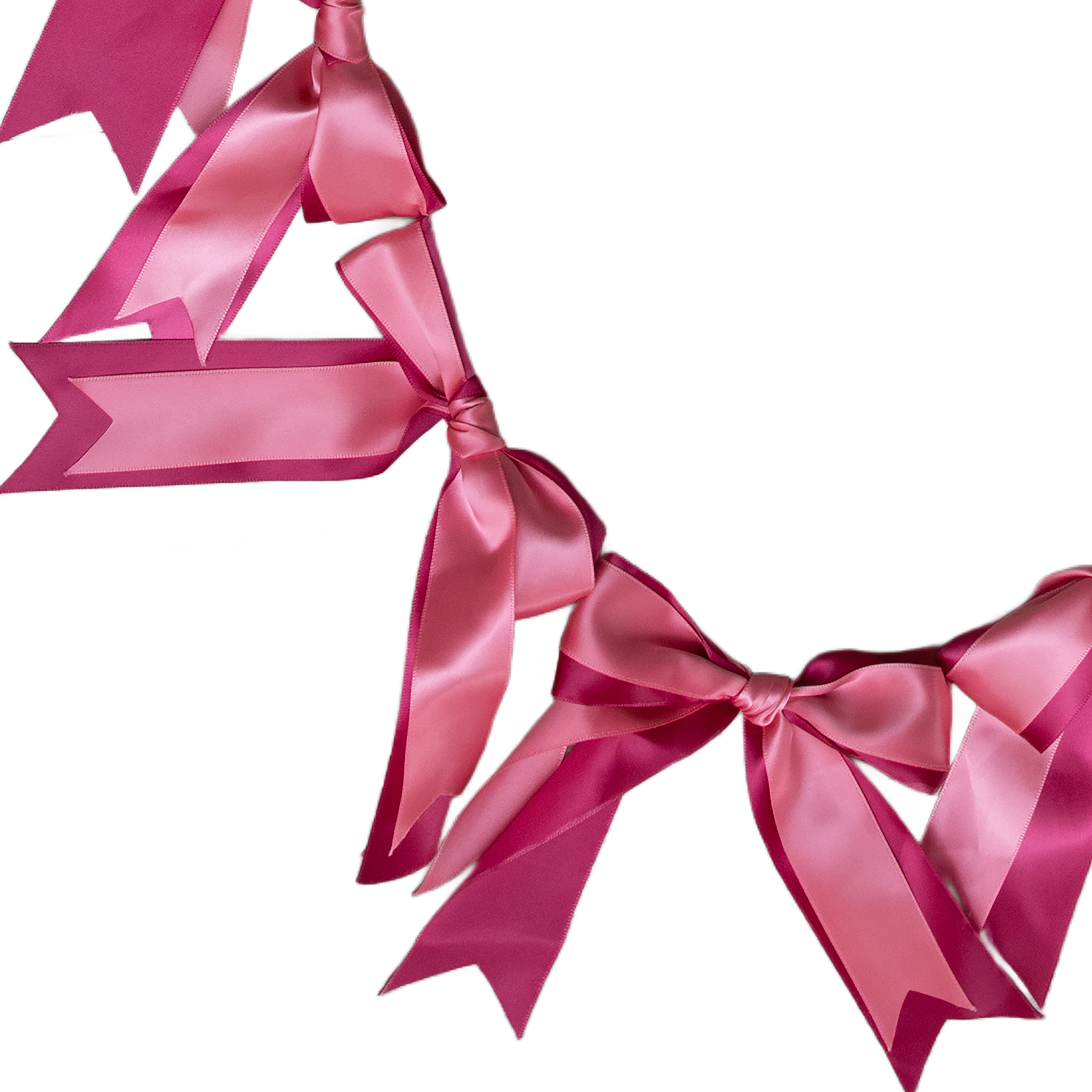 6ft. Pink Satin Bow Garland by Ashland&#xAE;