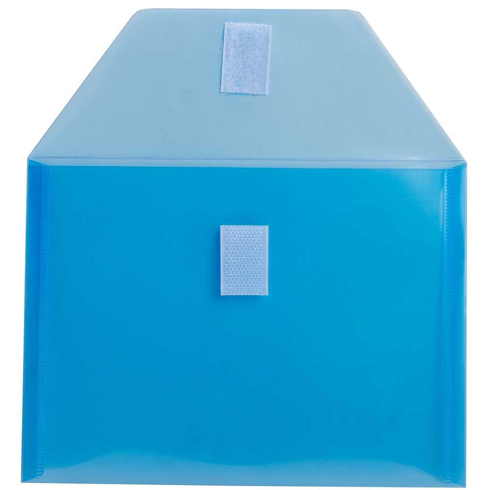 JAM Paper 5.5" x 7.5" Plastic Hook & Loop Closure Envelopes