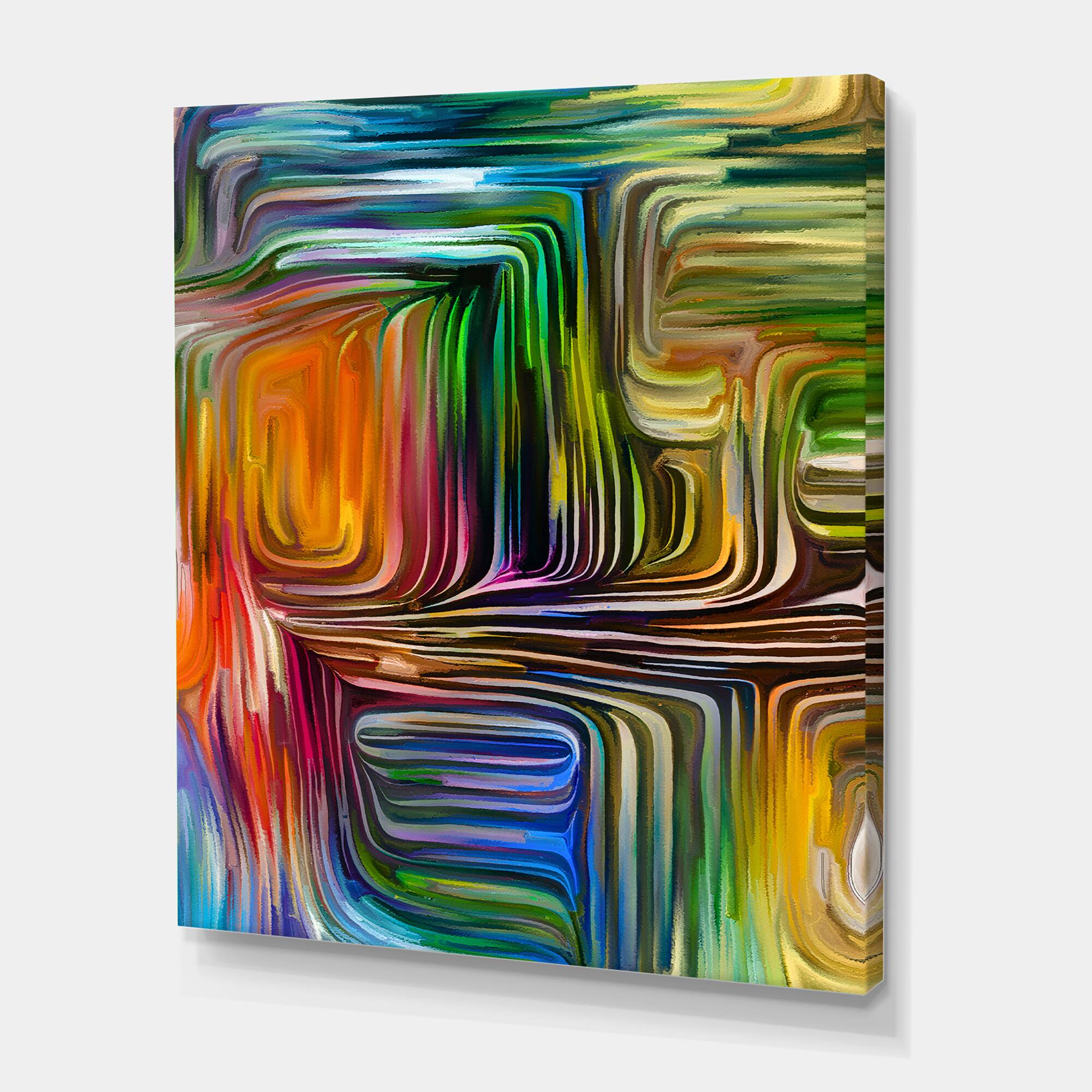 Designart - Colour Fusion III - Modern Canvas Wall Art Print
