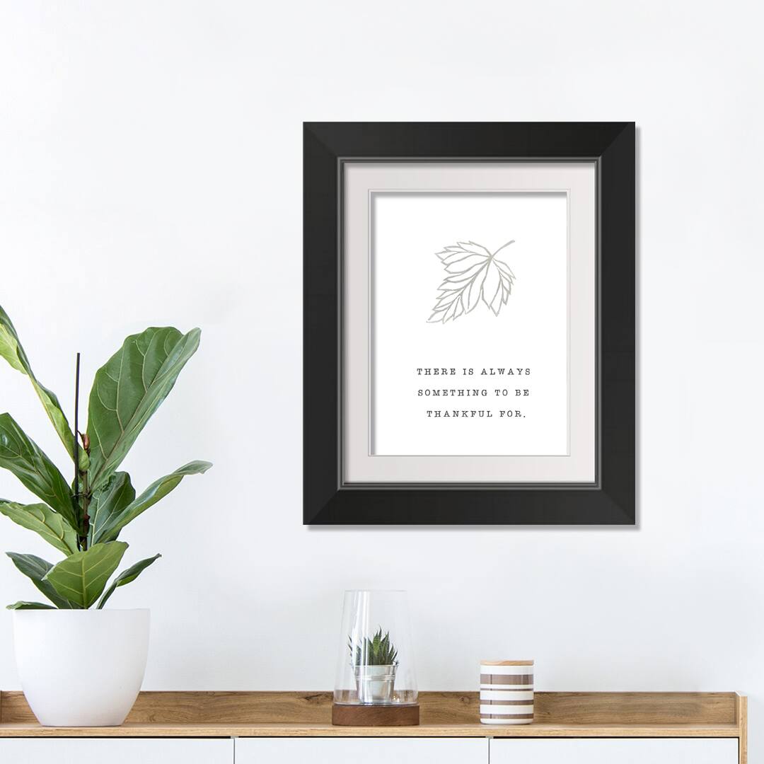  Be Thankful Fall Print in Black Frame