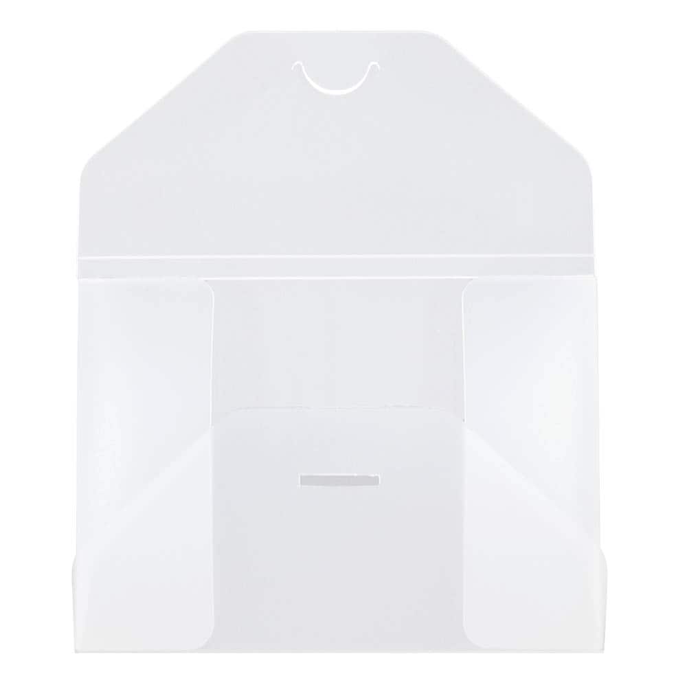 JAM Paper 5.5" x 7.5" Clear Frost Tuck Flap Closure Plastic Envelope