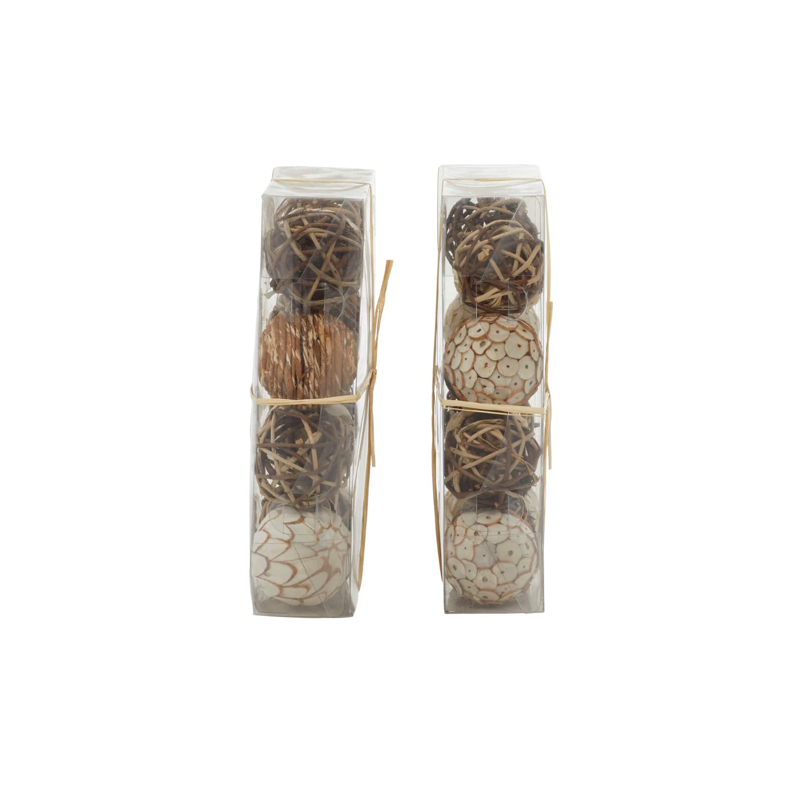 3&#x22; Natural Dried Floral Vase Filler Orb Set