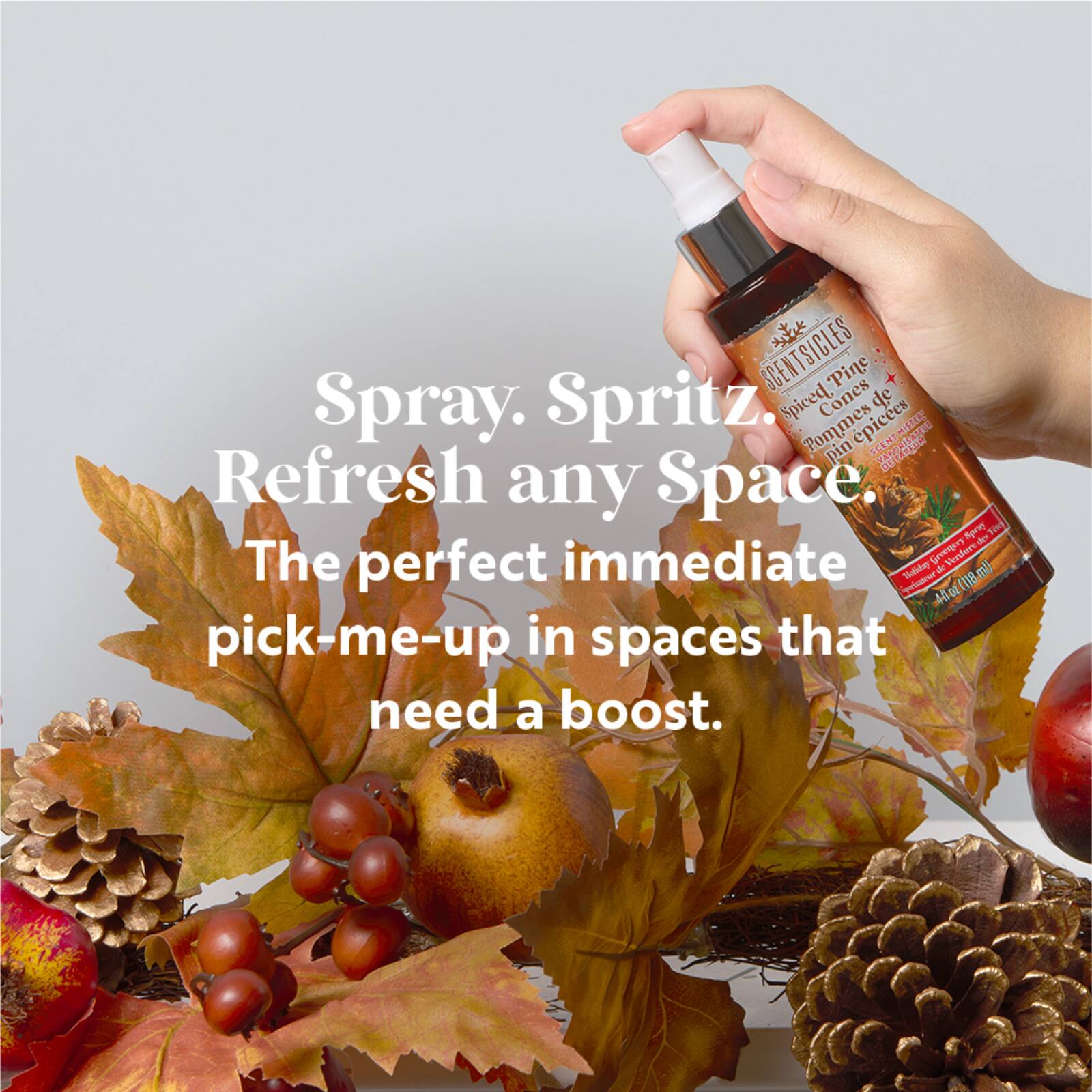 Scentsicles Scent Mister Into the Vanilla Woods,  Autumn 'n Apples and Spiced Pine Cones, 3 pack