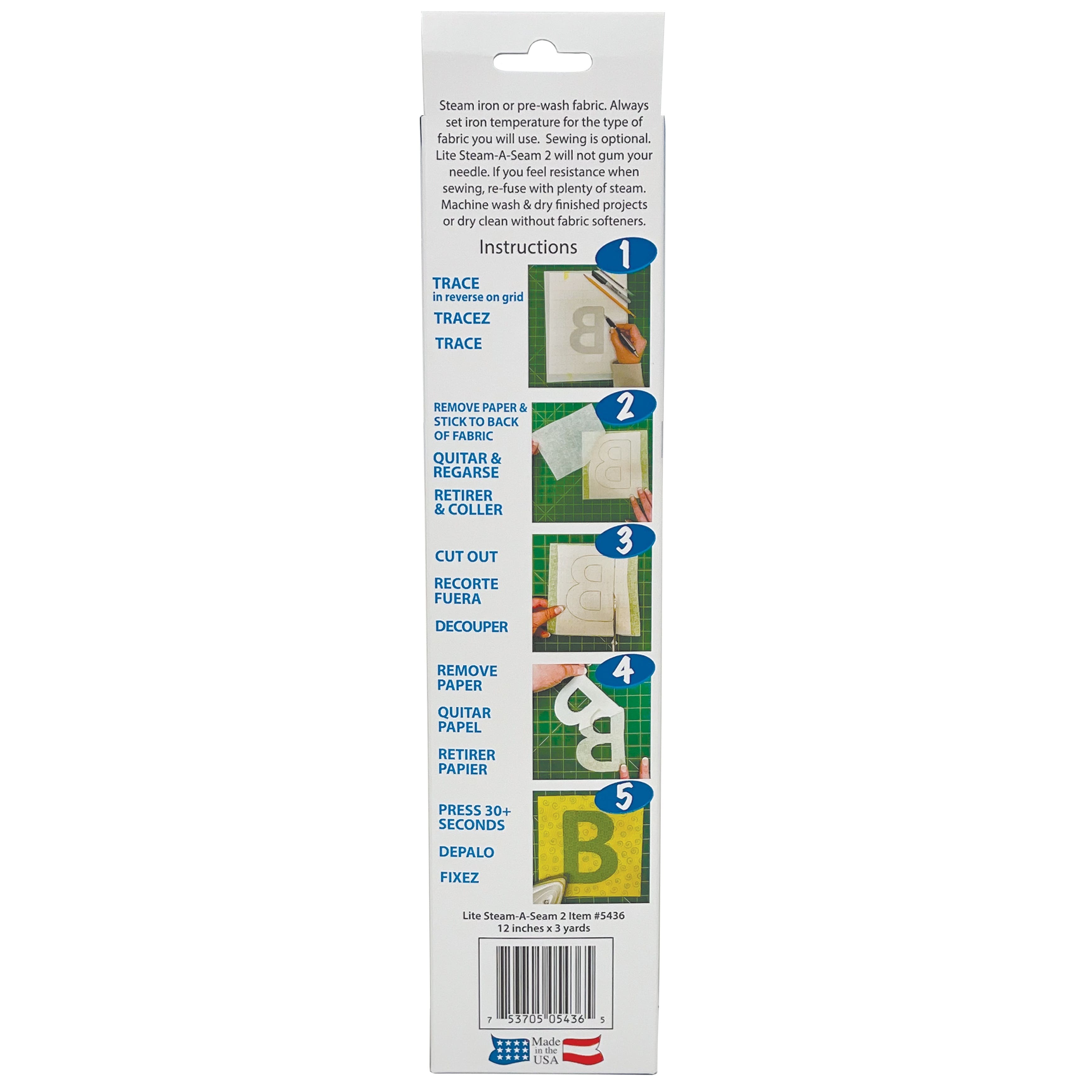 Warm Company® Lite Steam-A-Seam 2® Fusible Web, 12" x 3yd.
