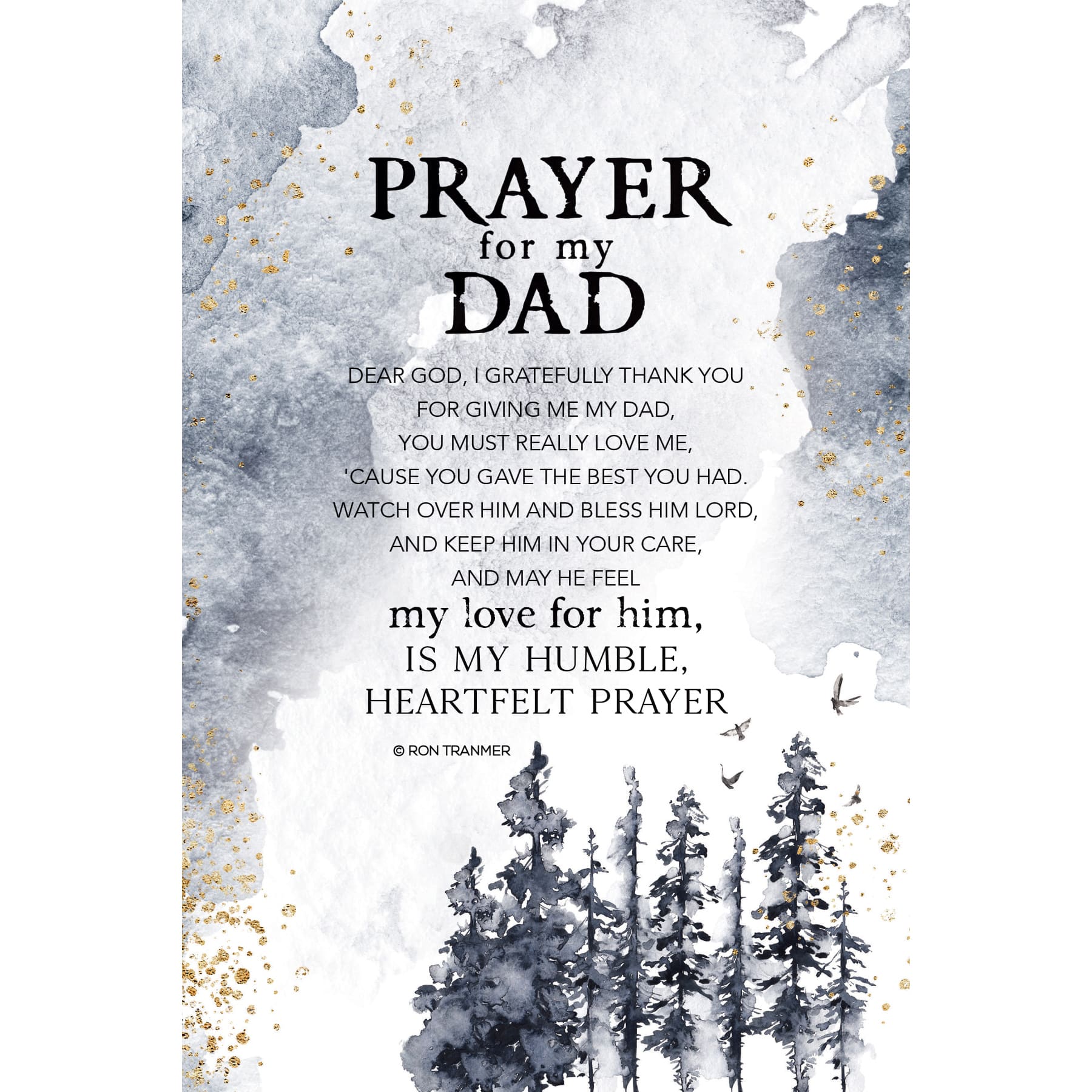 Prayer For My Dad Plaque