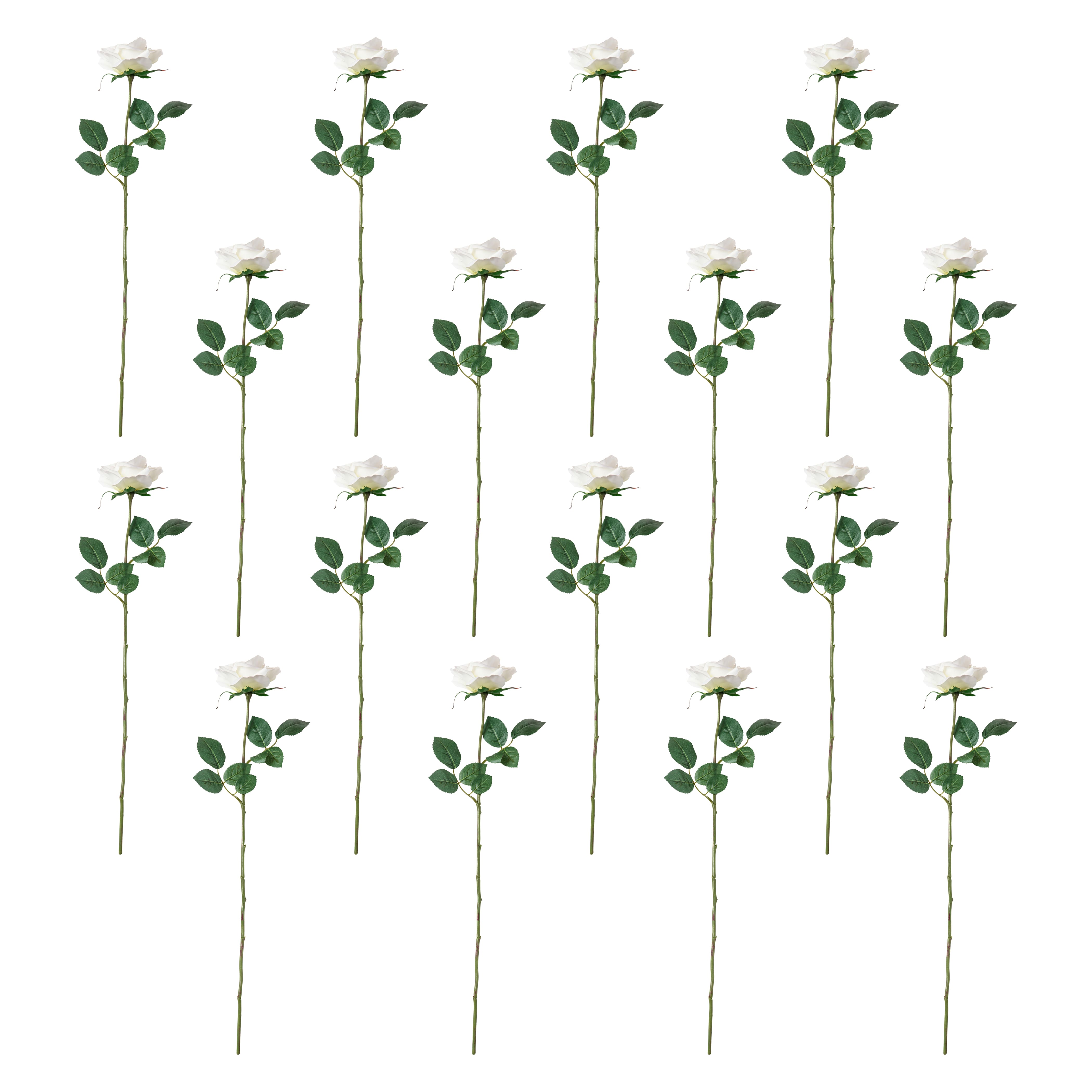 16 Pack: Ivory Princess Rose Stem by Ashland®