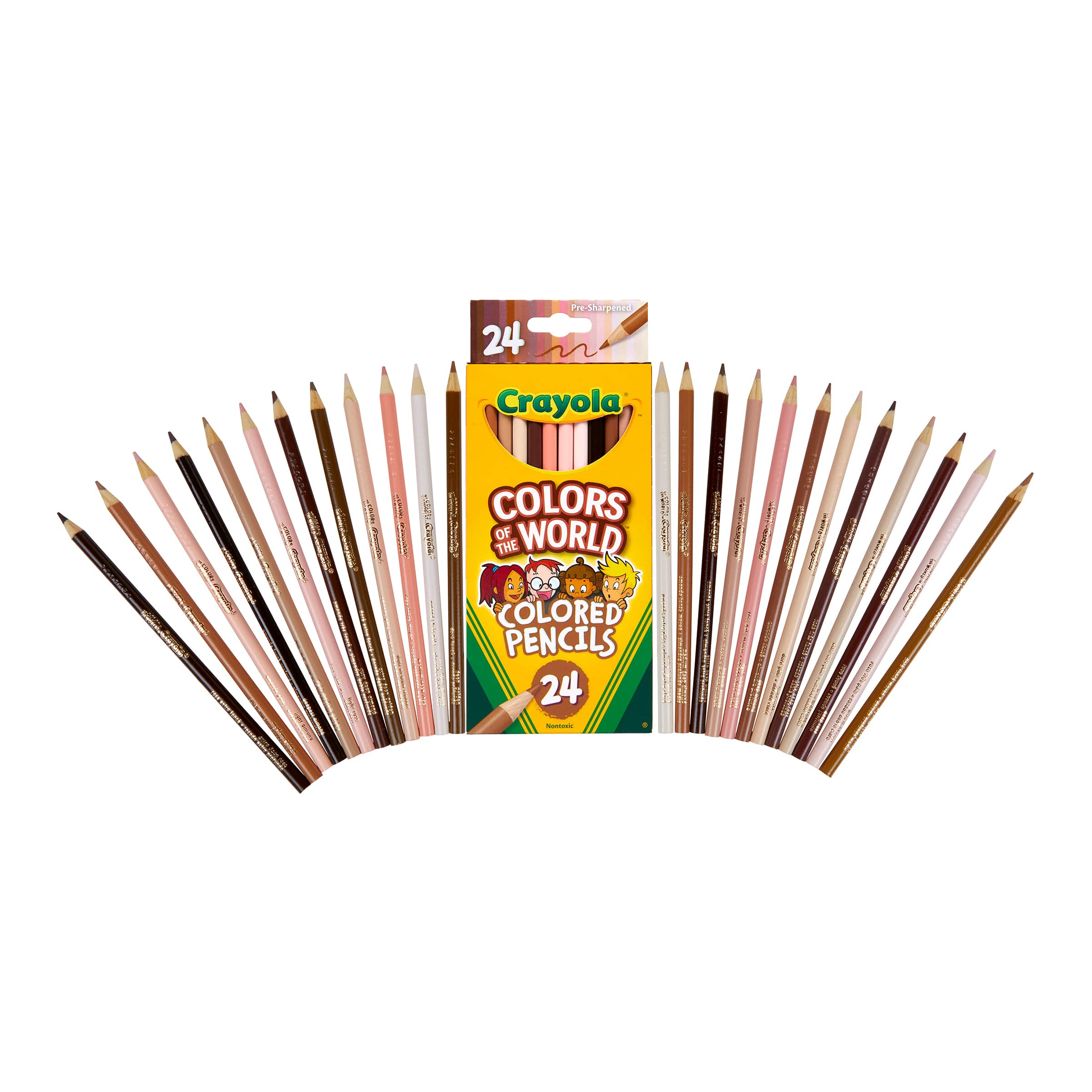 6 Packs: 24 ct. (144 total) Crayola® Colors of the World Colored Pencils