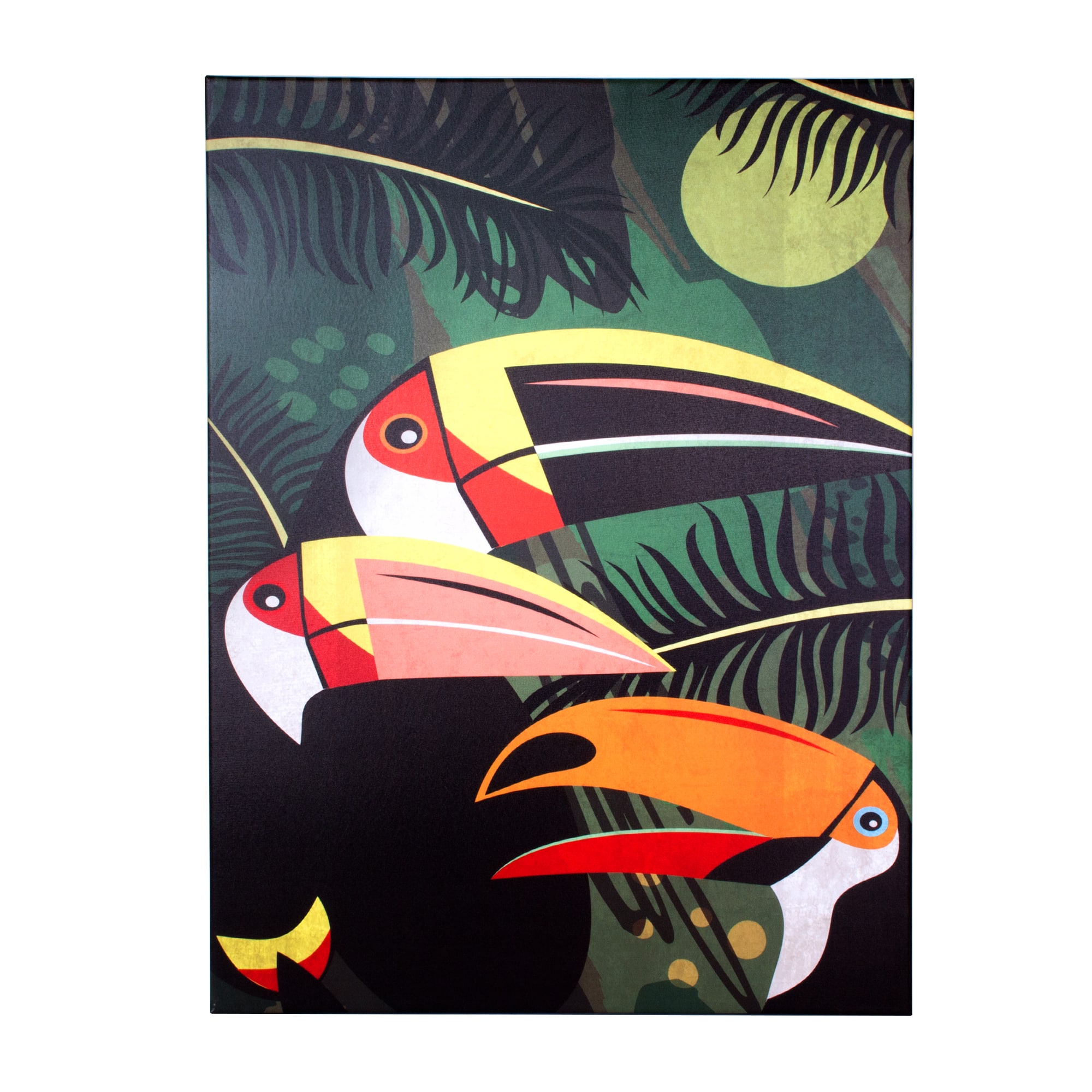 Toucan Birds Outdoor Canvas Art Print - 35"x35"