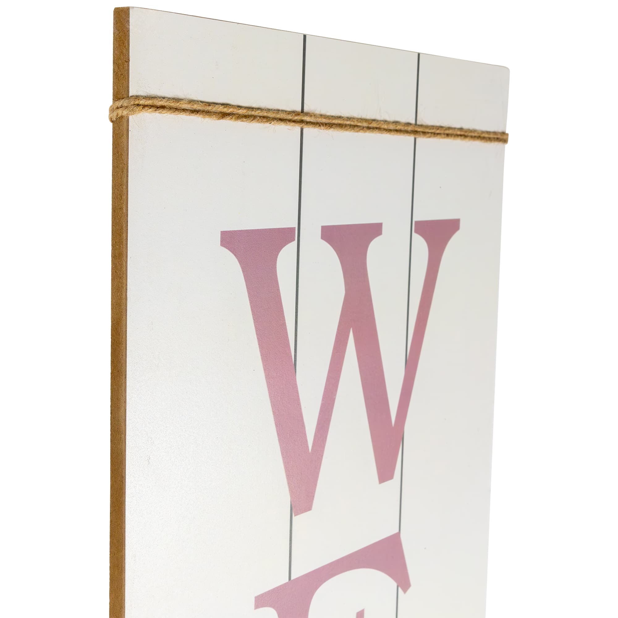 4ft. Floral Welcome Wooden Spring Wall Sign