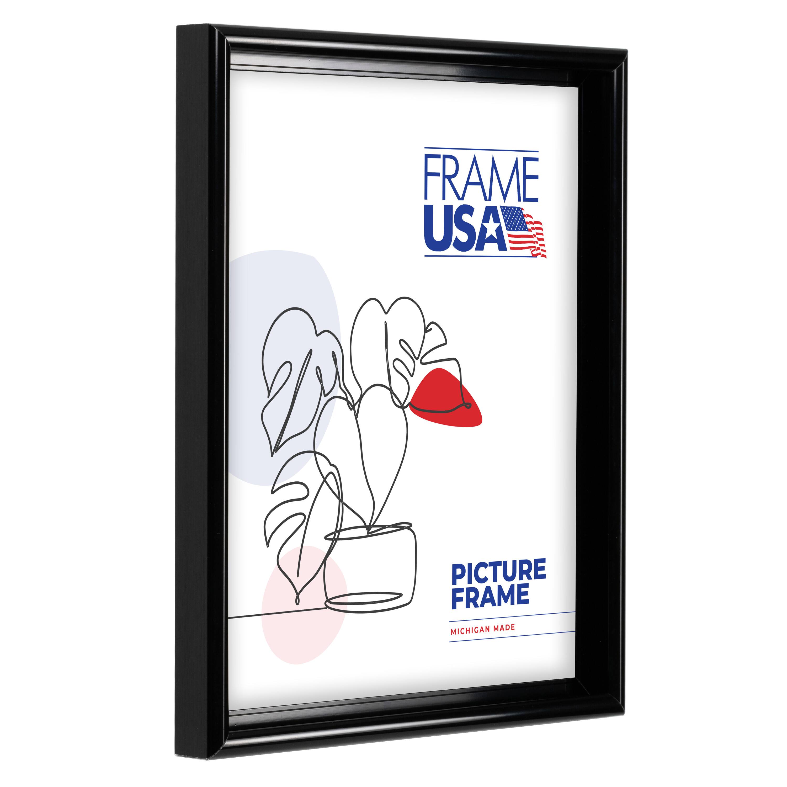 Frame USA Metal I Black Single Image Picture Frame