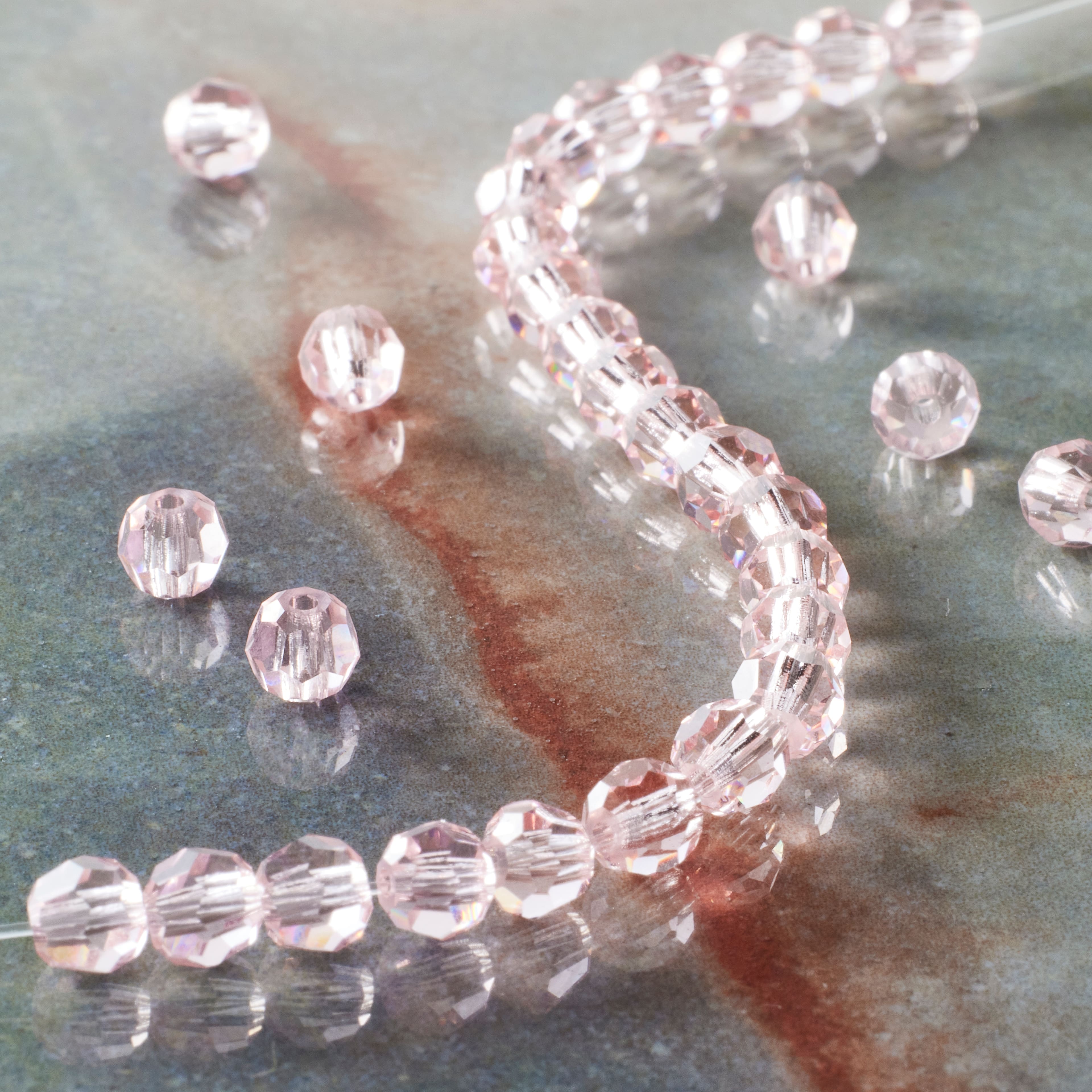 Preciosa Glass Crystal Round Beads, 4mm by Bead Landing