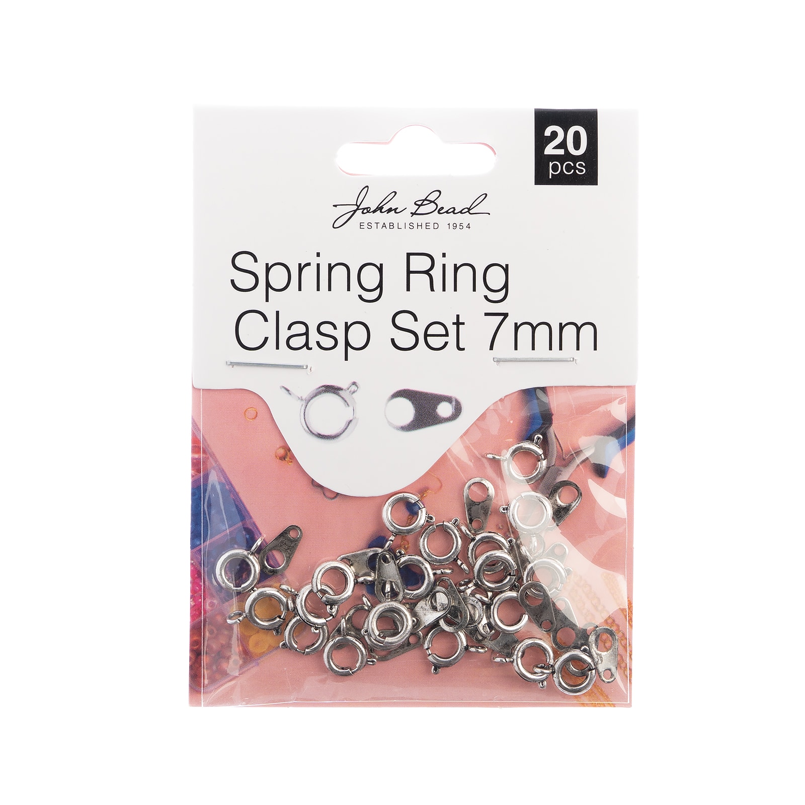 John Bead Must Have Findings 7mm Spring Ring Set, 20ct.