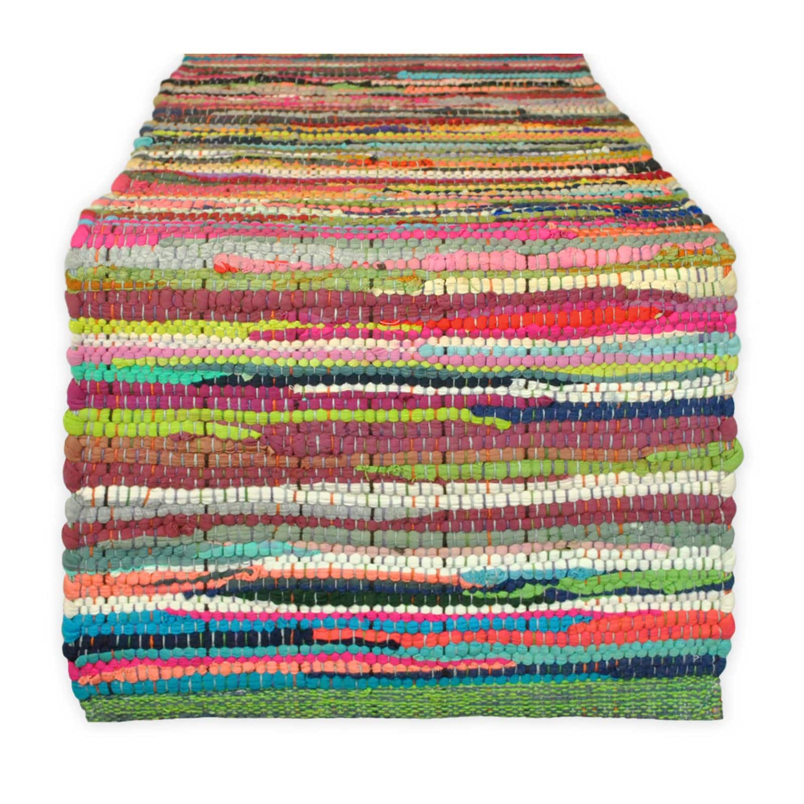 DII® 72" Multicolor Chindi Rag Table Runner