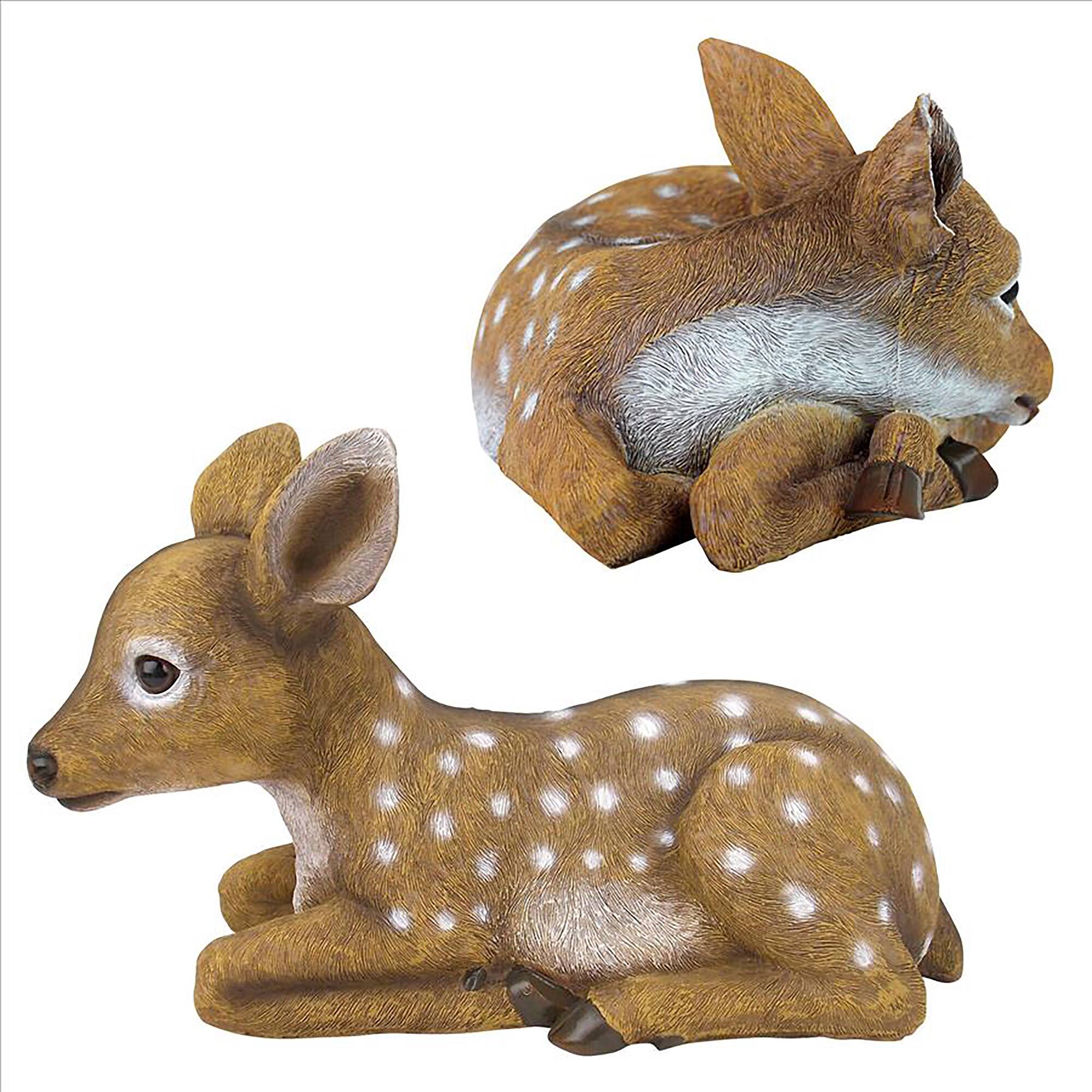 Design Toscano Darby & Hershel the Forest Fawns Baby Deer Statue Set