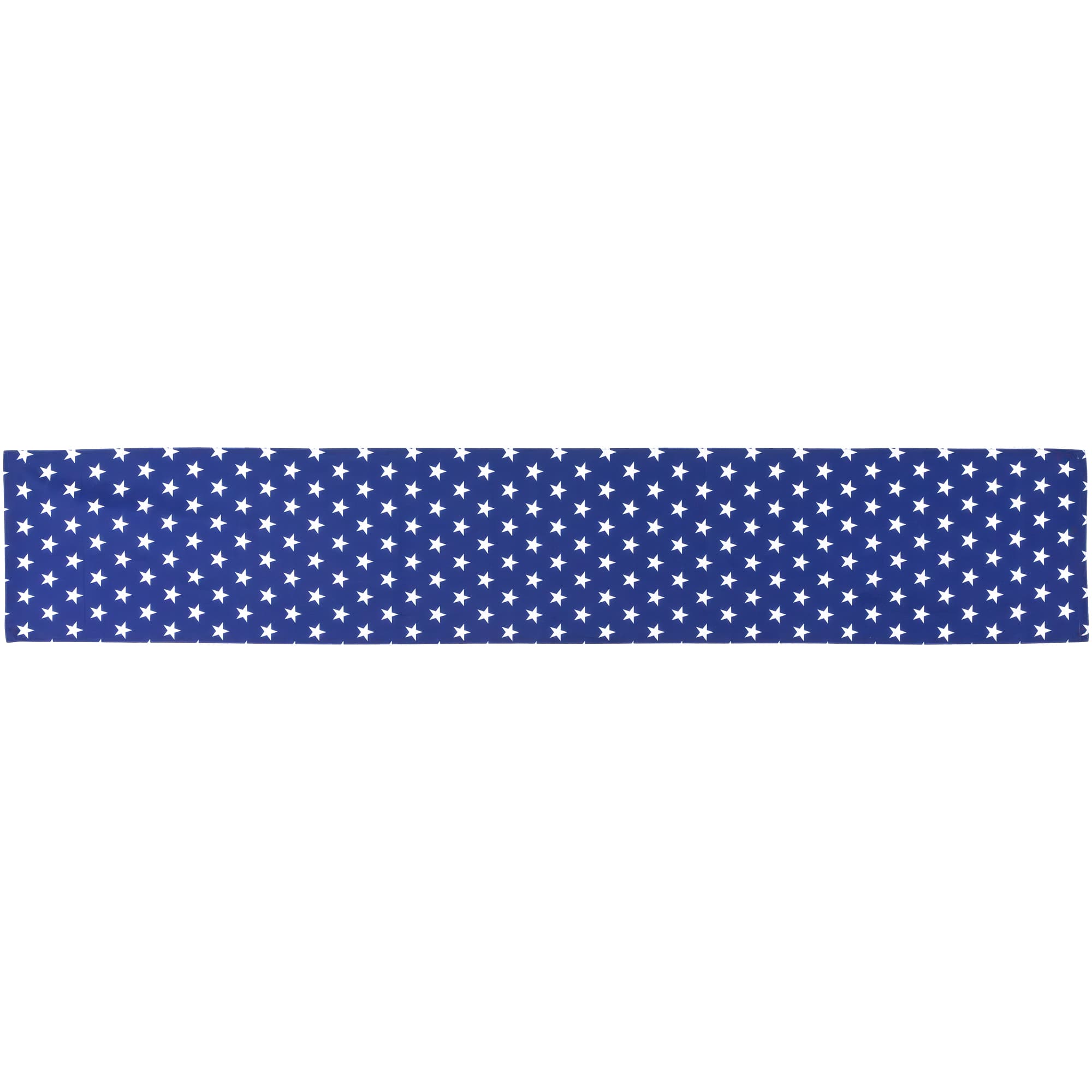 72&#x22; Blue &#x26; White Stars Patriotic Table Runner