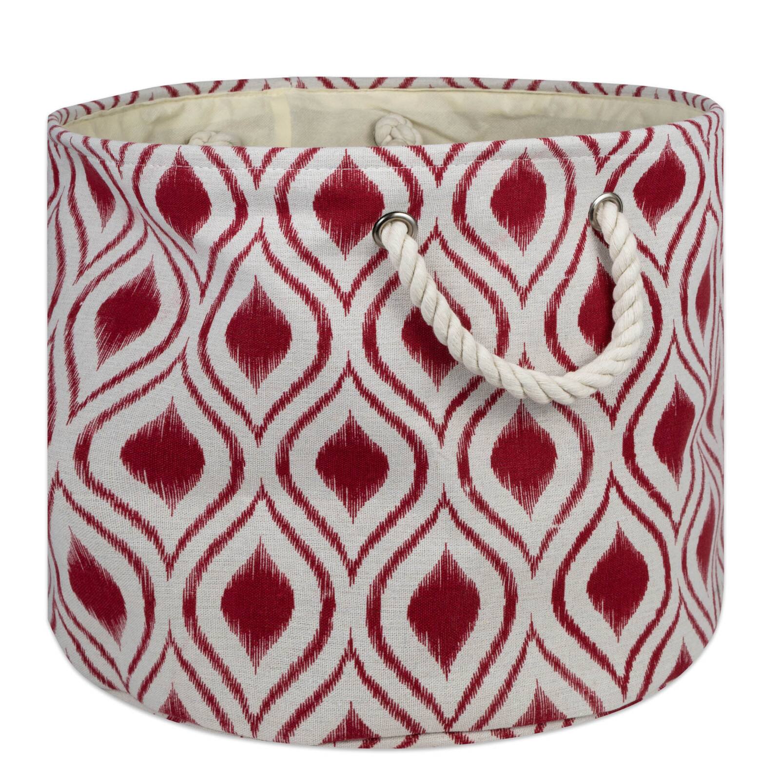 DII® 15" Round Ikat Fabric Bin