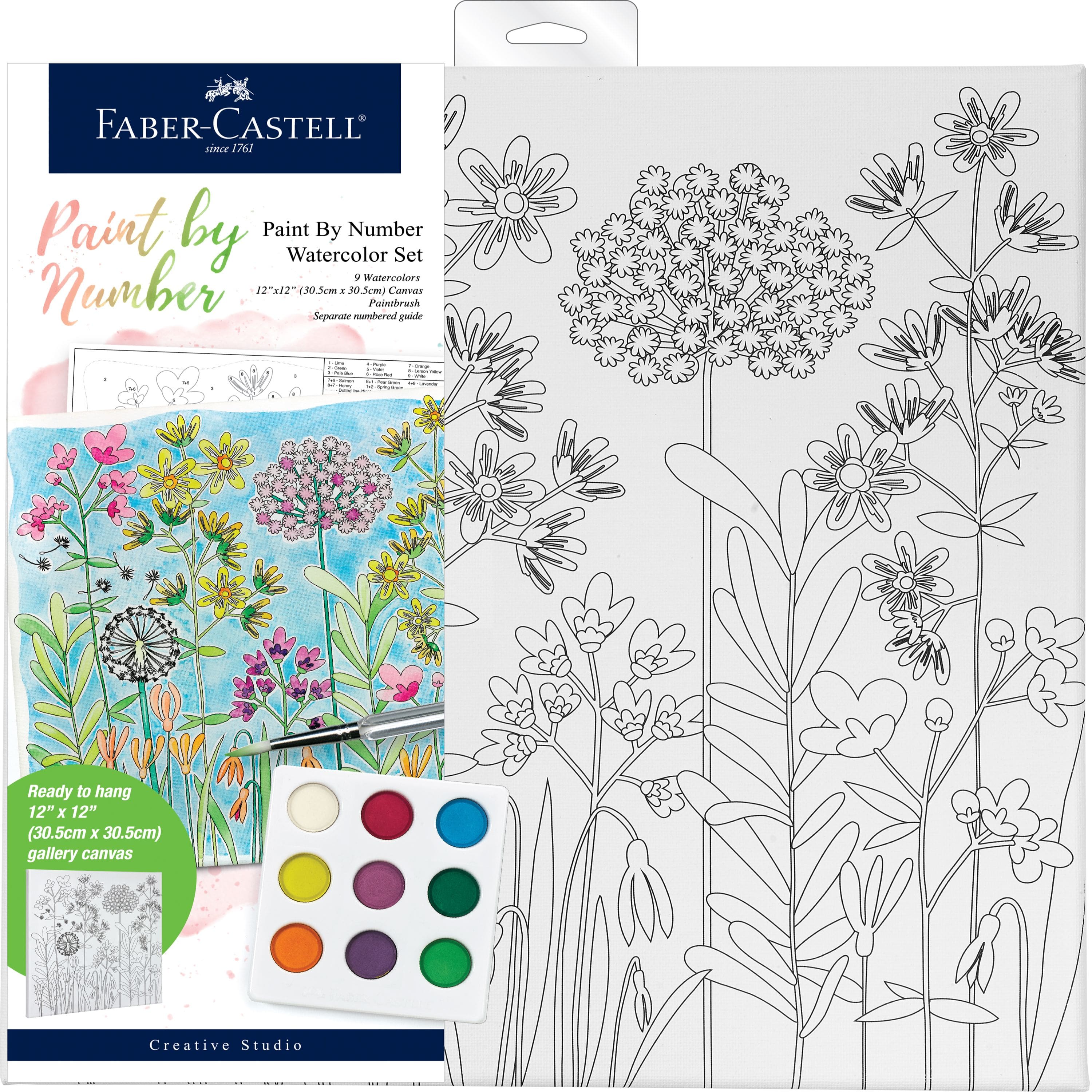 Faber-Castell Farm House Paint by Number Watercolor Set