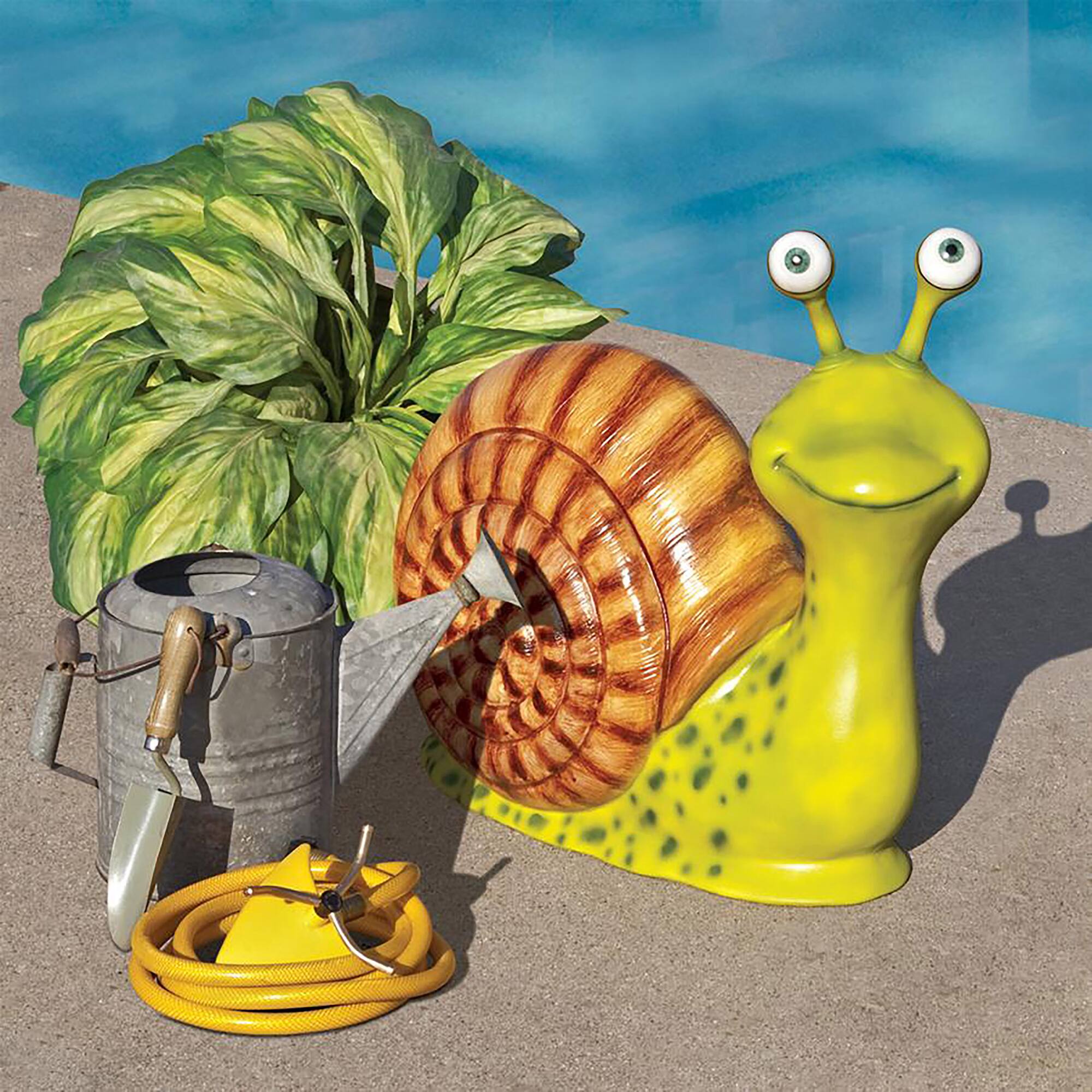 Design Toscano Monsieur Escargot, Enormous Garden Snail Statue