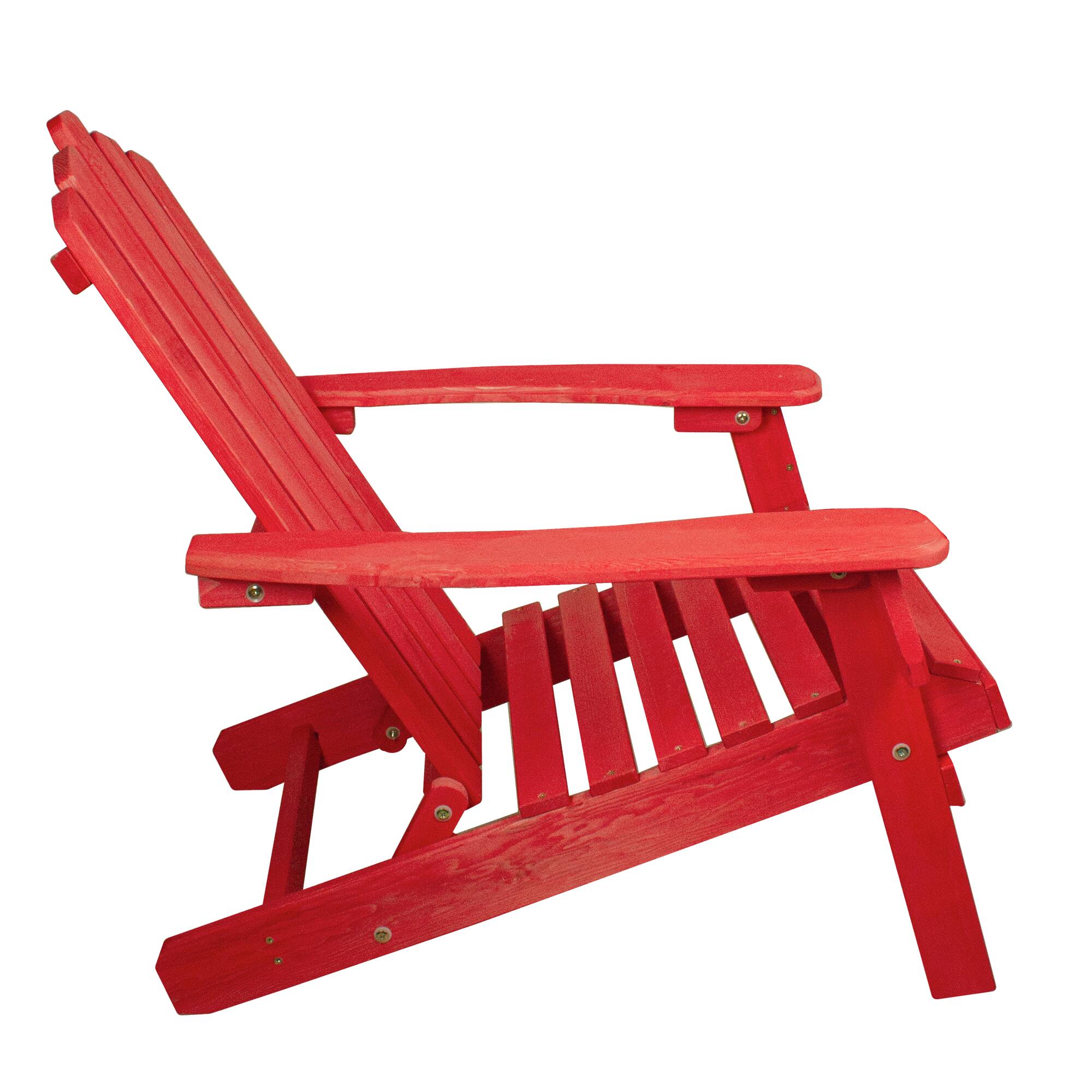 36&#x22; Classic Folding Wooden Adirondack Chair