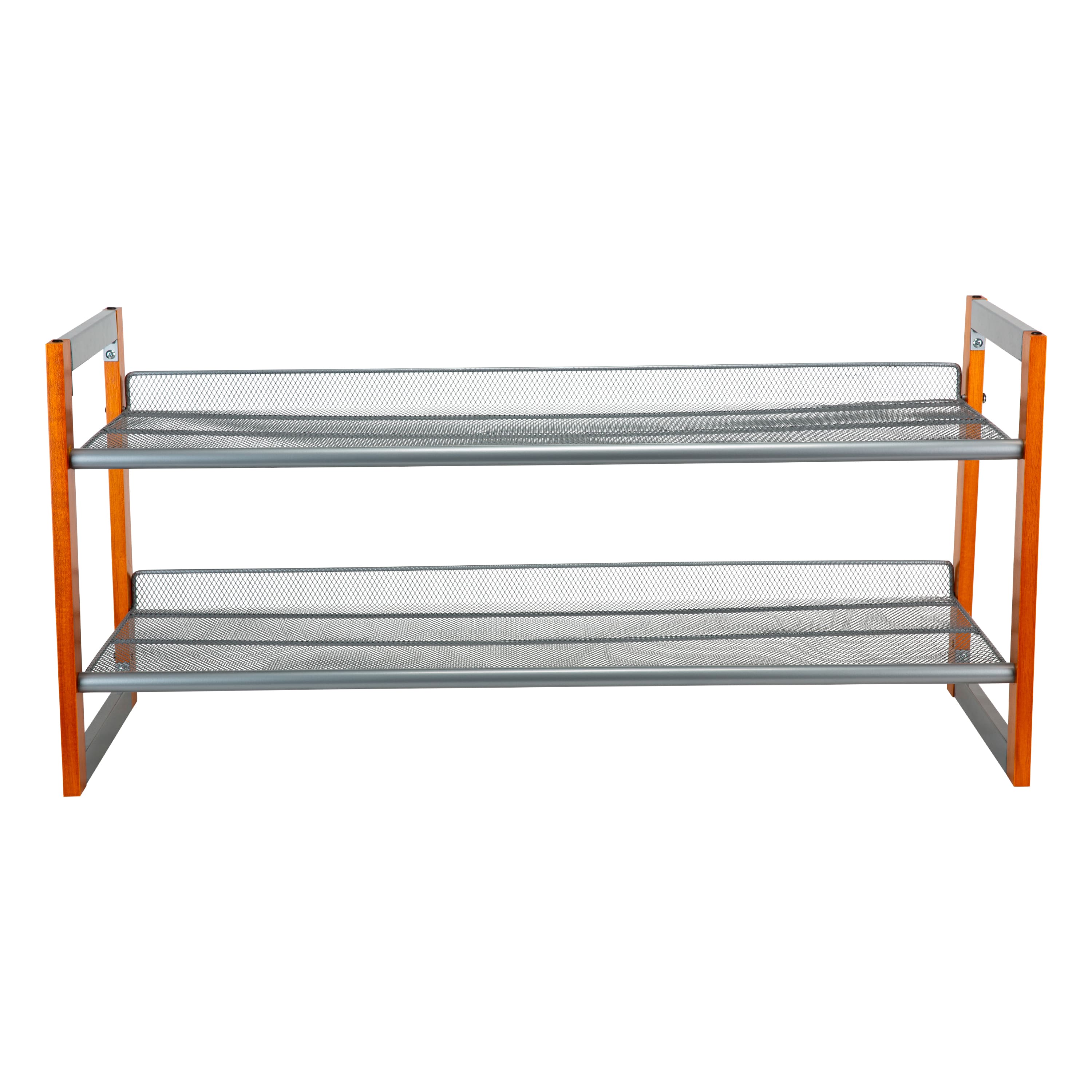 Organize It All Wooden Stackable Shoe Rack