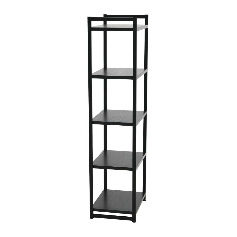 Household Essentials Jamestown 59&#x22; 5-Shelf Narrow Bookshelf