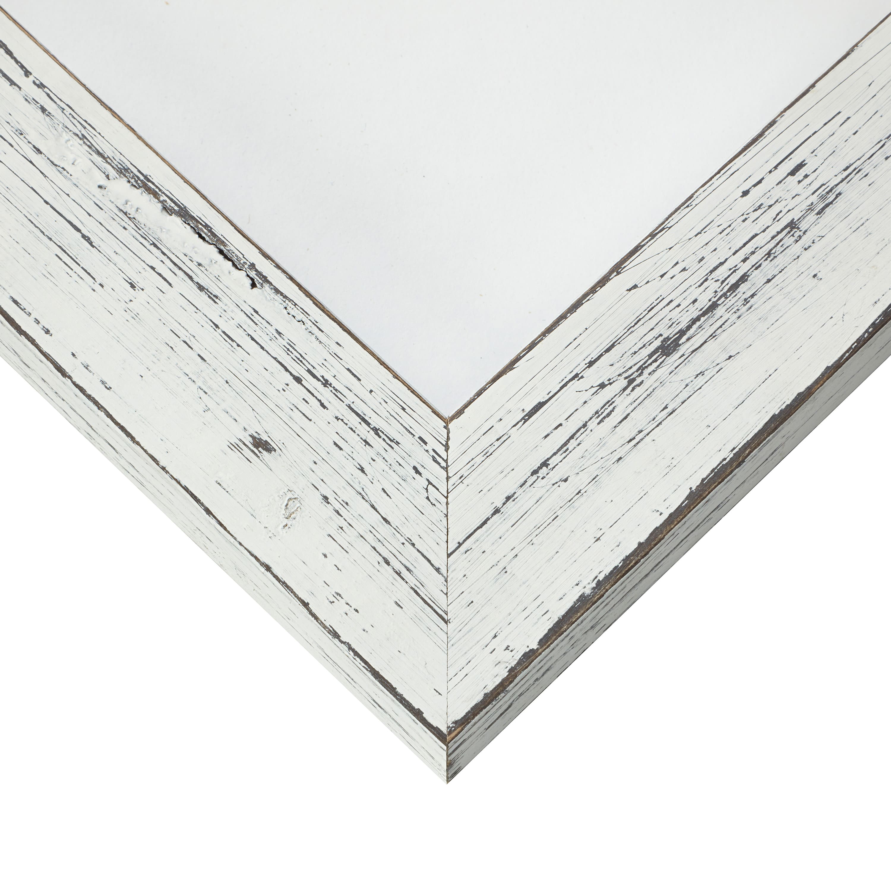 Craig Frames 4 Pack: Jasper Marshmallow Weathered White Picture Frame with Mat