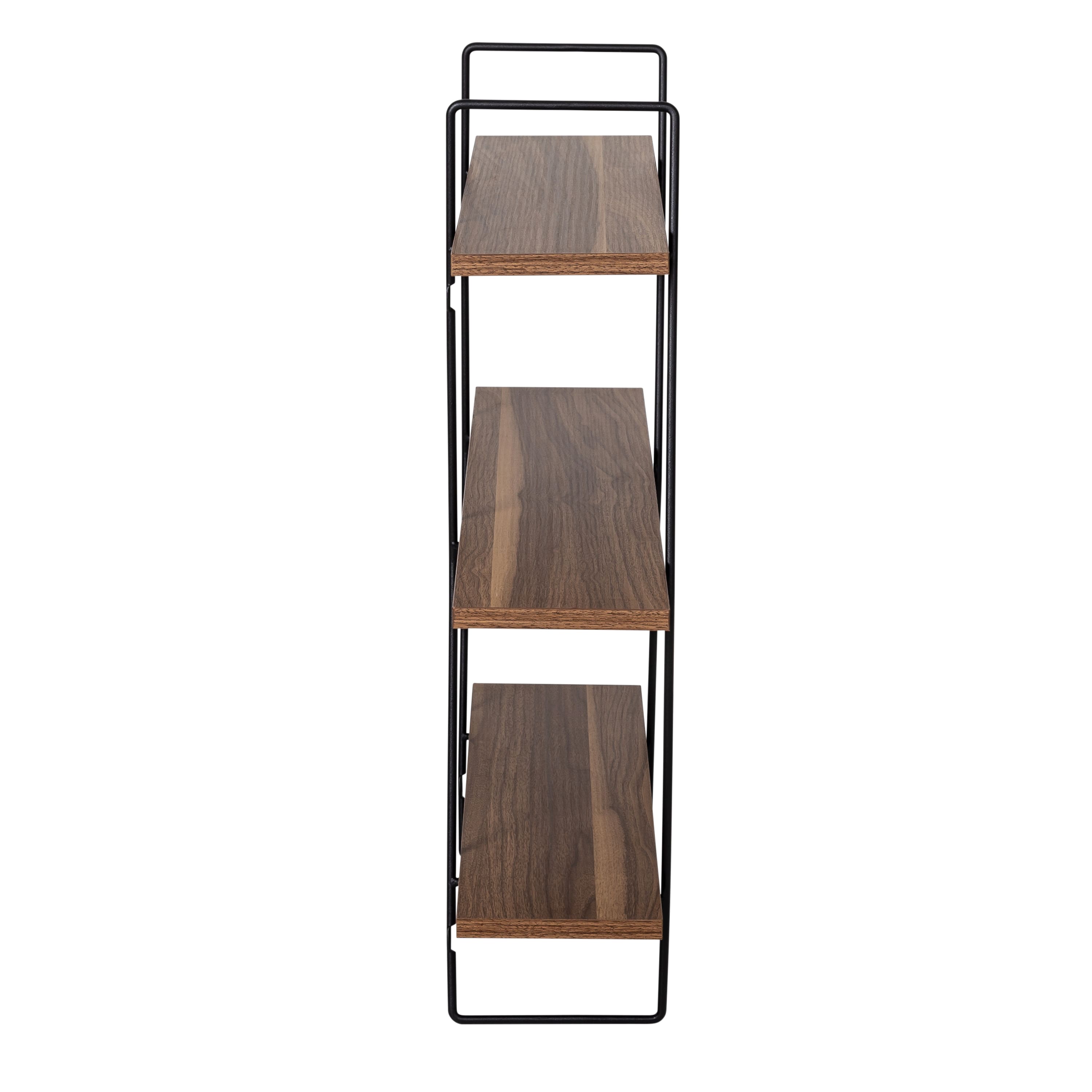 Honey Can Do 28" Three-Tier Decorative Metal & Wood Wall Shelves