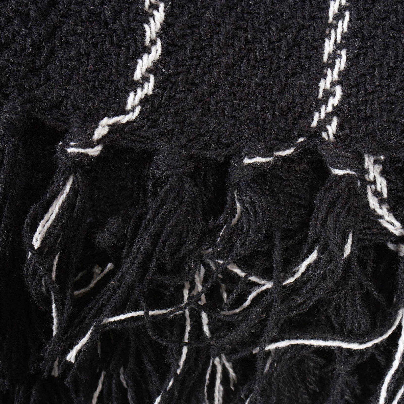 DII&#xAE; Black Checked Plaid Throw