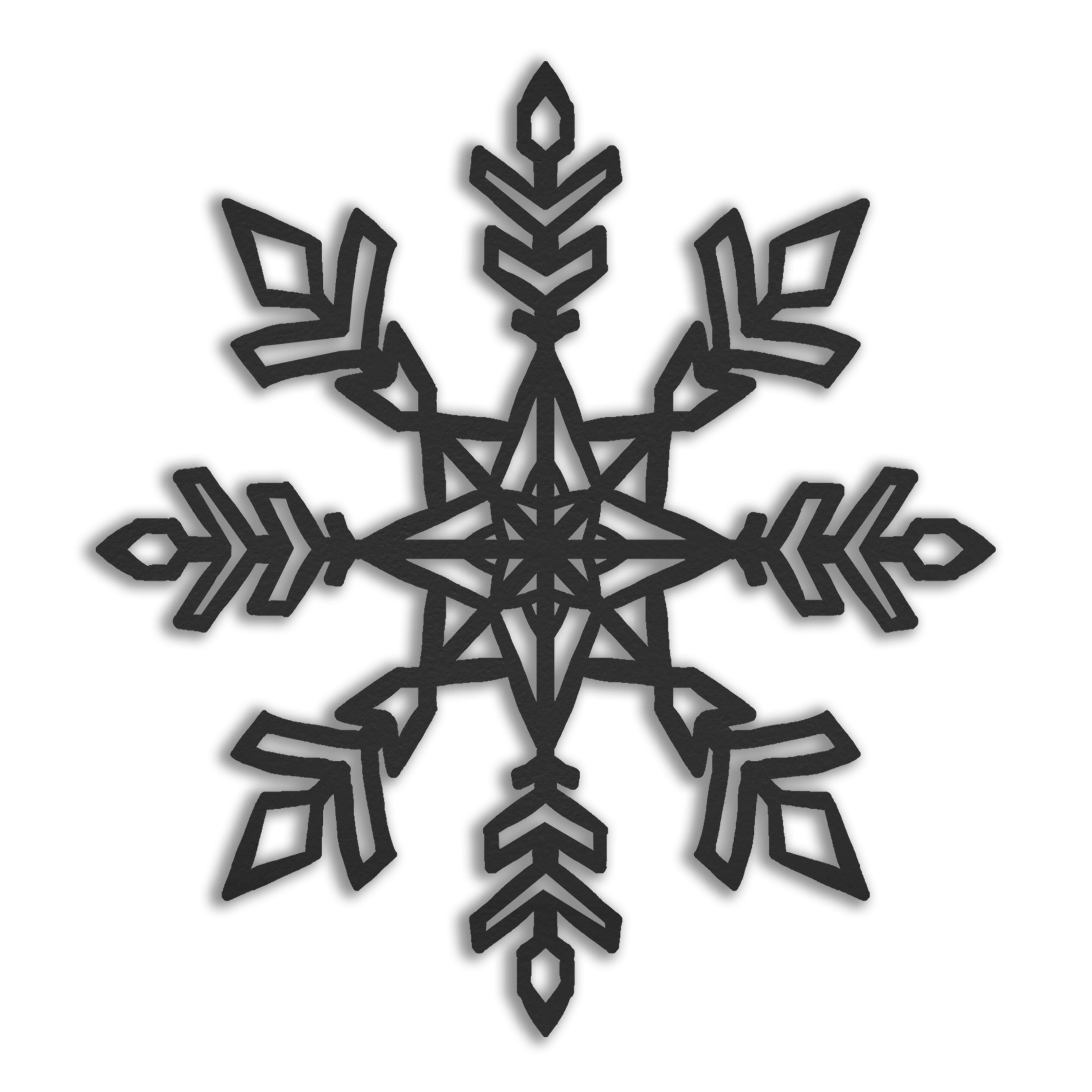 4&#x22; Intricate Snowflake Metal Ornament