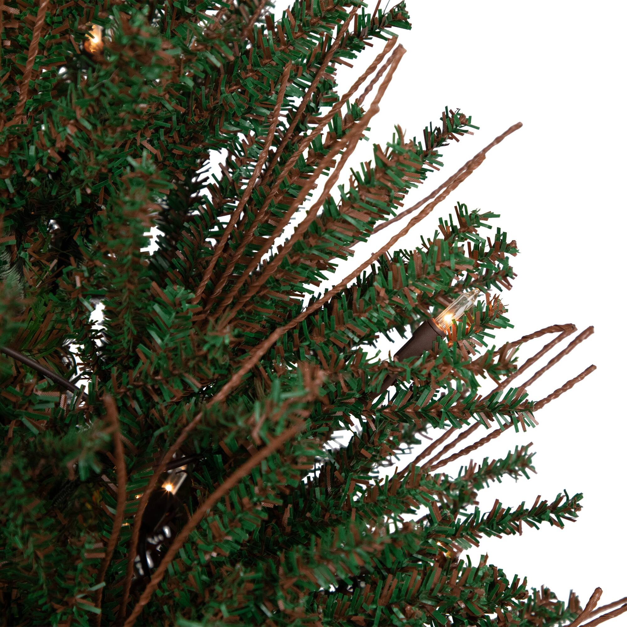 4ft. Pre-Lit Medium Warsaw Twig Artificial Christmas Tree in Burlap Base, Clear Lights