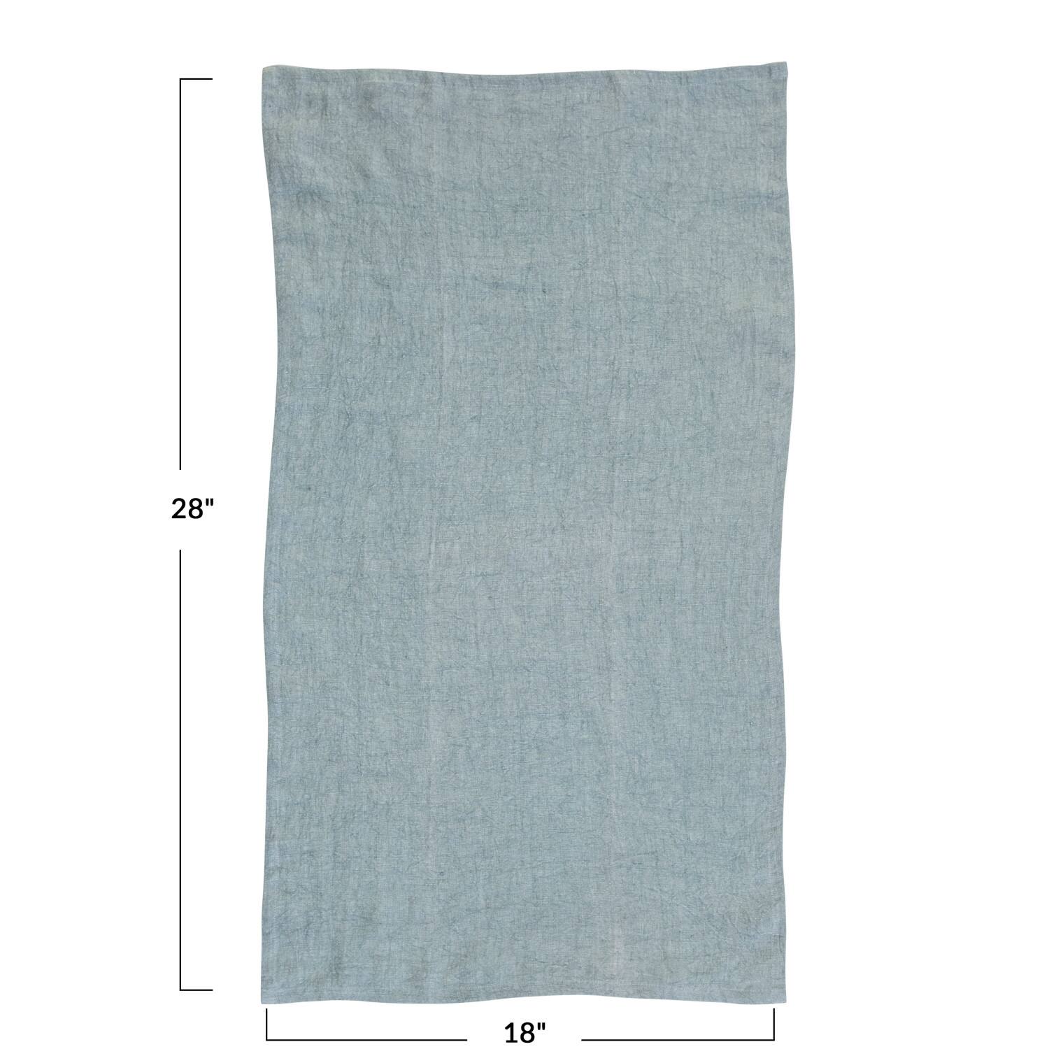 Hello Honey® Stonewashed Linen Decorative Tea Towel