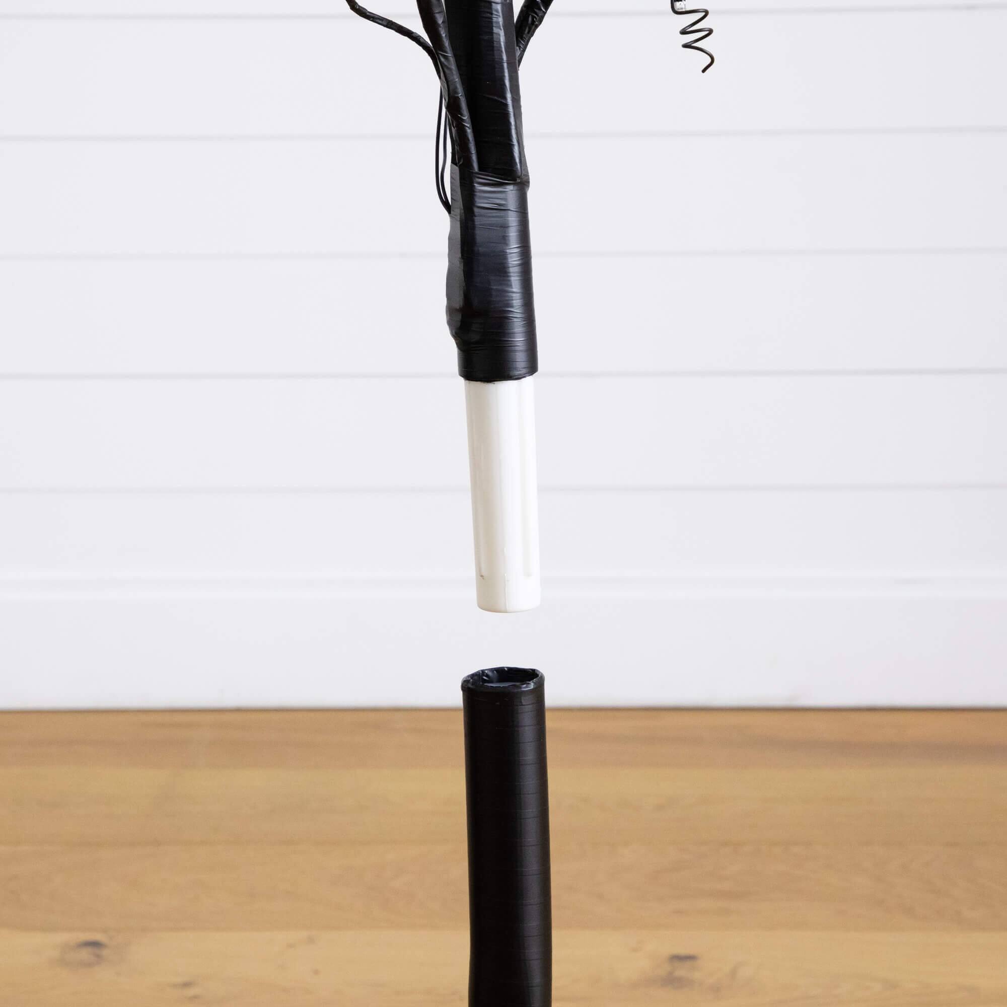 5ft. Pre-Lit Artificial Halloween Pumpkins and Skulls Ornament Tree with 72 Warm White LED Lights