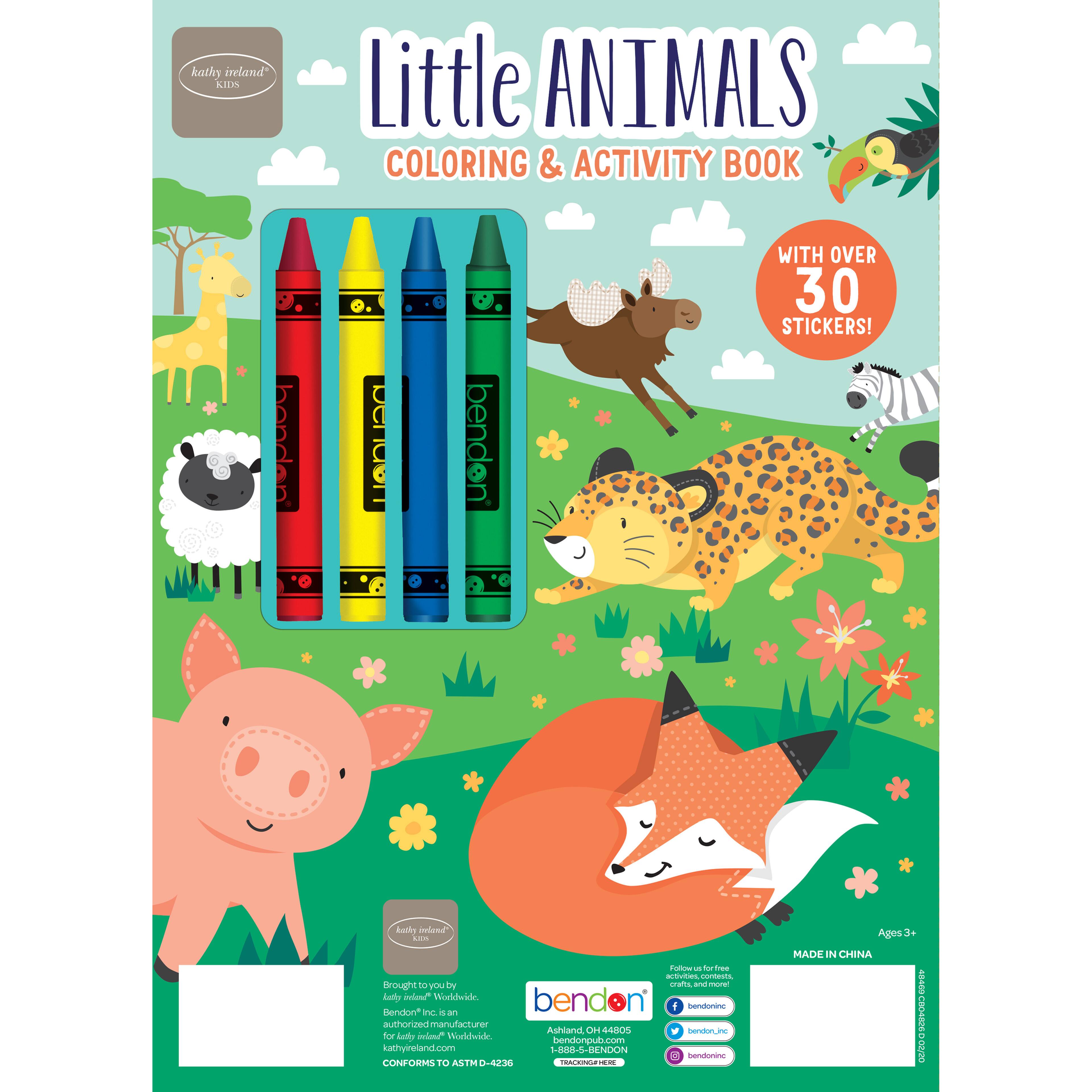 Kathy Ireland&#xAE; Kids Little Animals Coloring &#x26; Activity Book