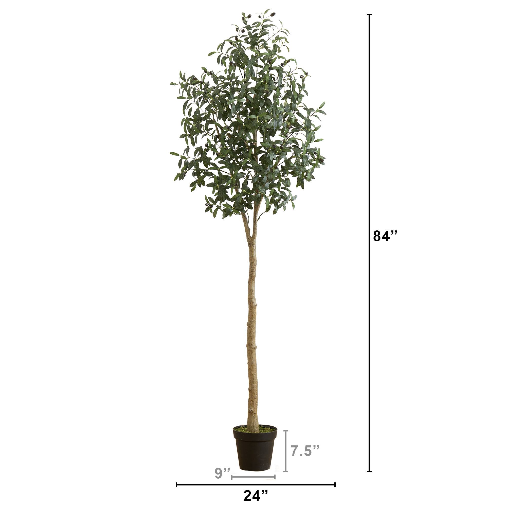 7ft. Potted Artificial Olive Tree