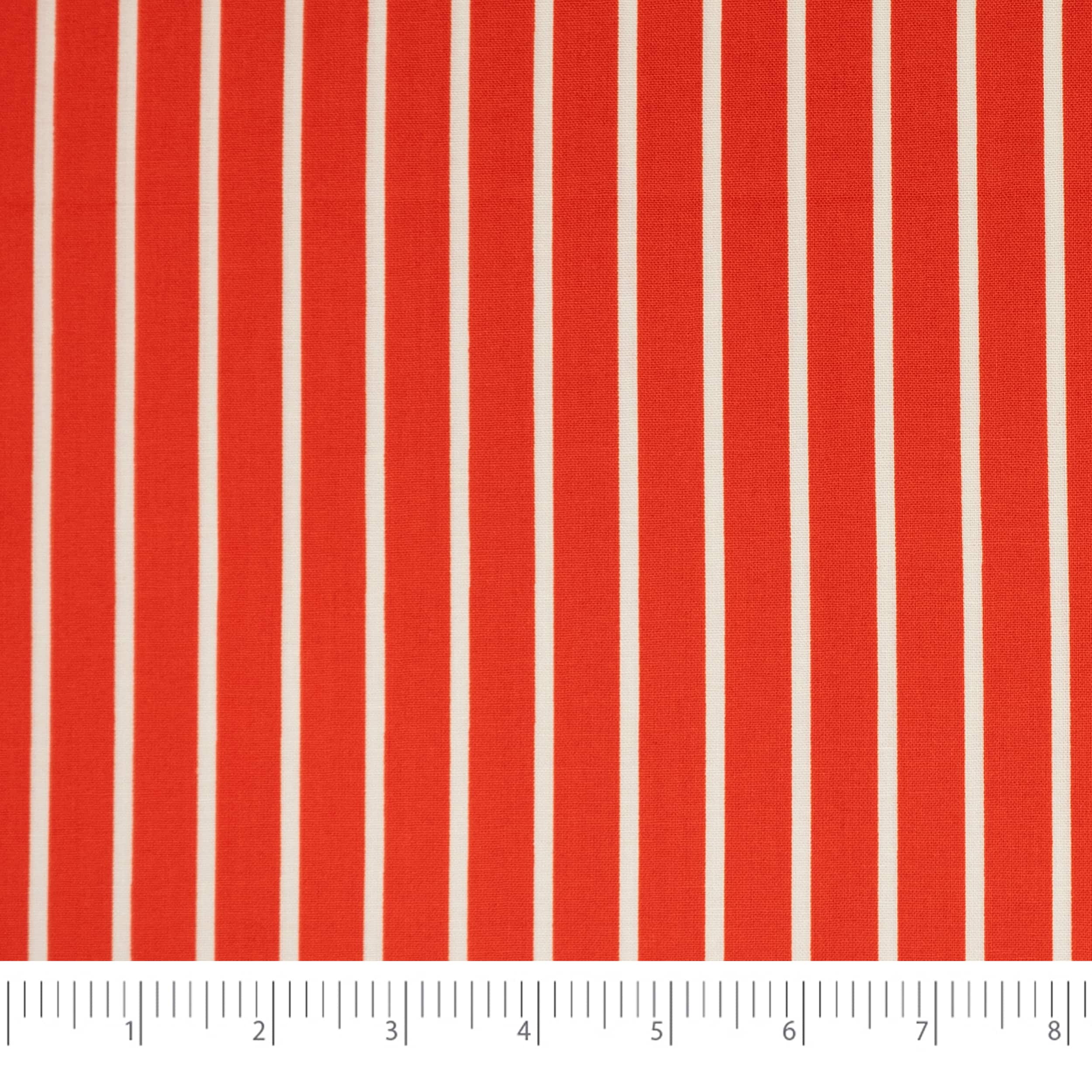 SINGER Christmas Holiday Santa's Stripe Cotton Fabric