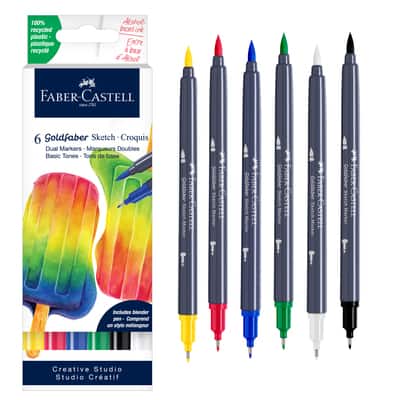 Faber-Castell® Goldfaber Sketch Basic Dual Tip Marker Set