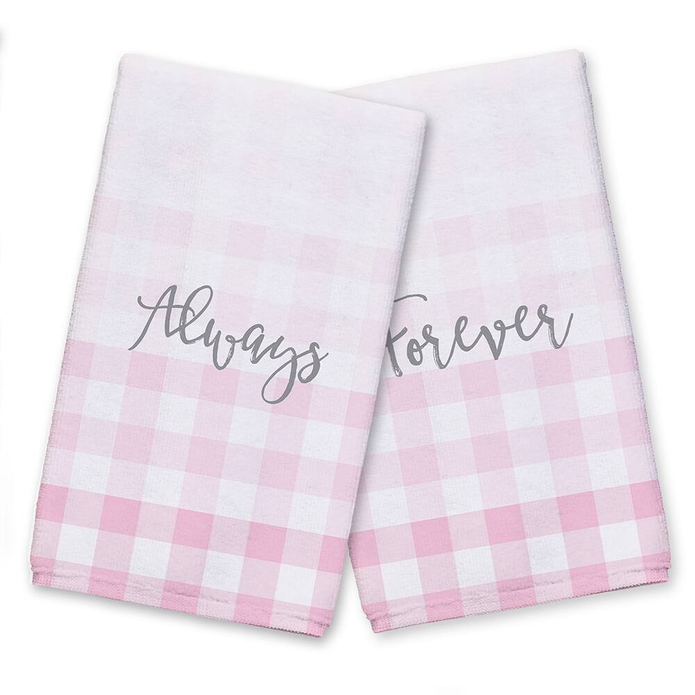 Always & Forever Buffalo Check Tea Towel Set