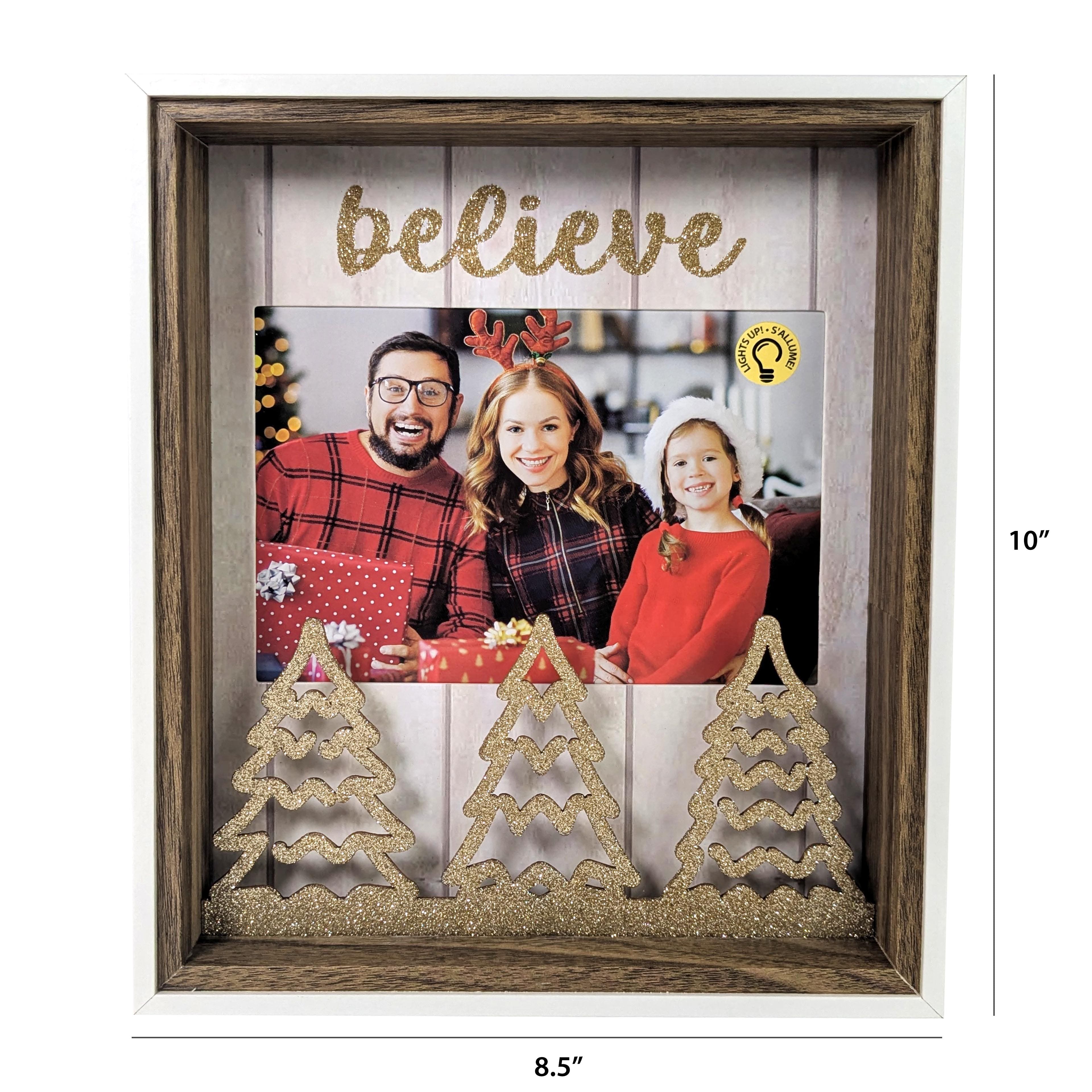 5&#x22; x 7&#x22; LED Believe Tabletop Frame by Studio D&#xE9;cor&#xAE;