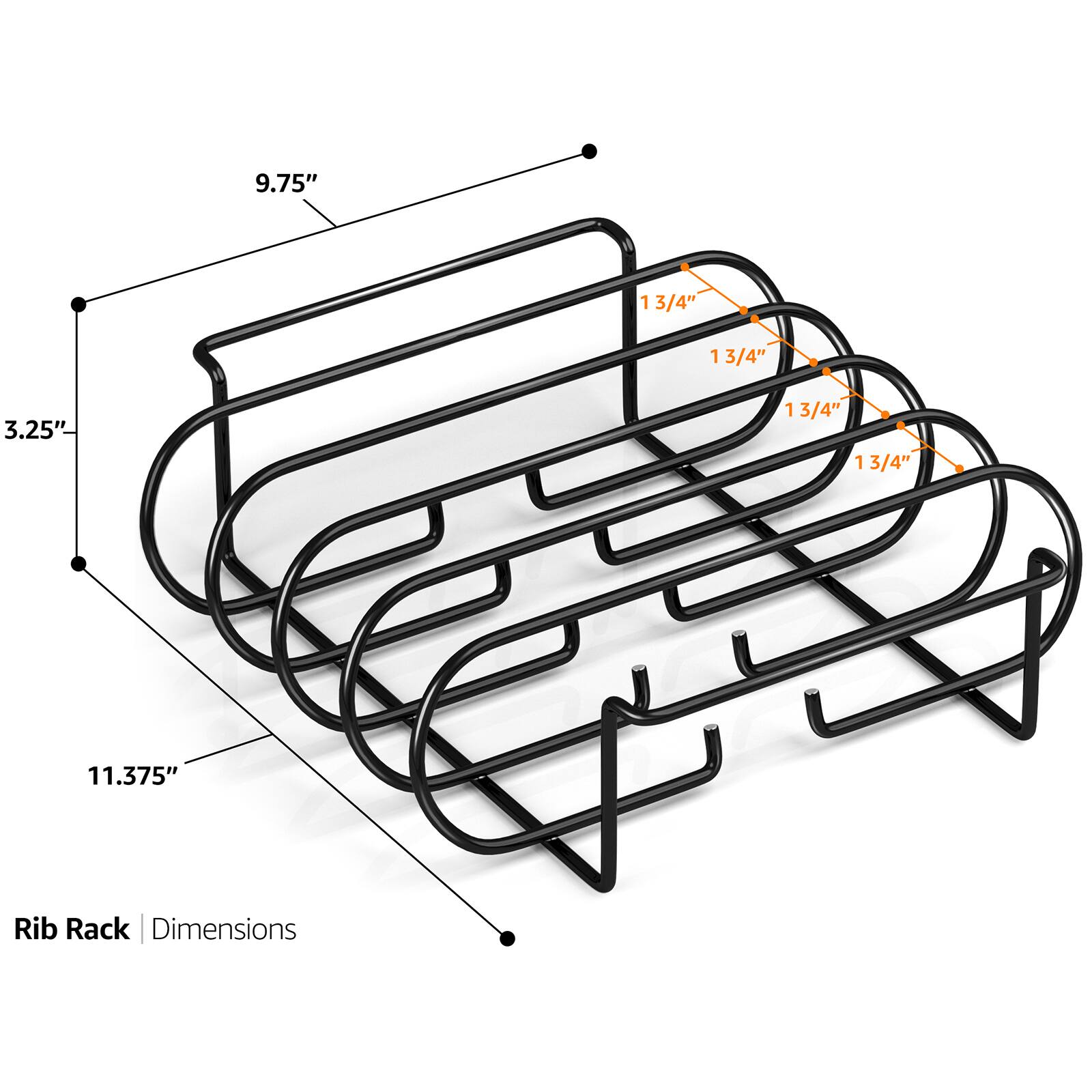 Sorbus 13.5&#x22; Black Non-Stick Grilling Rack