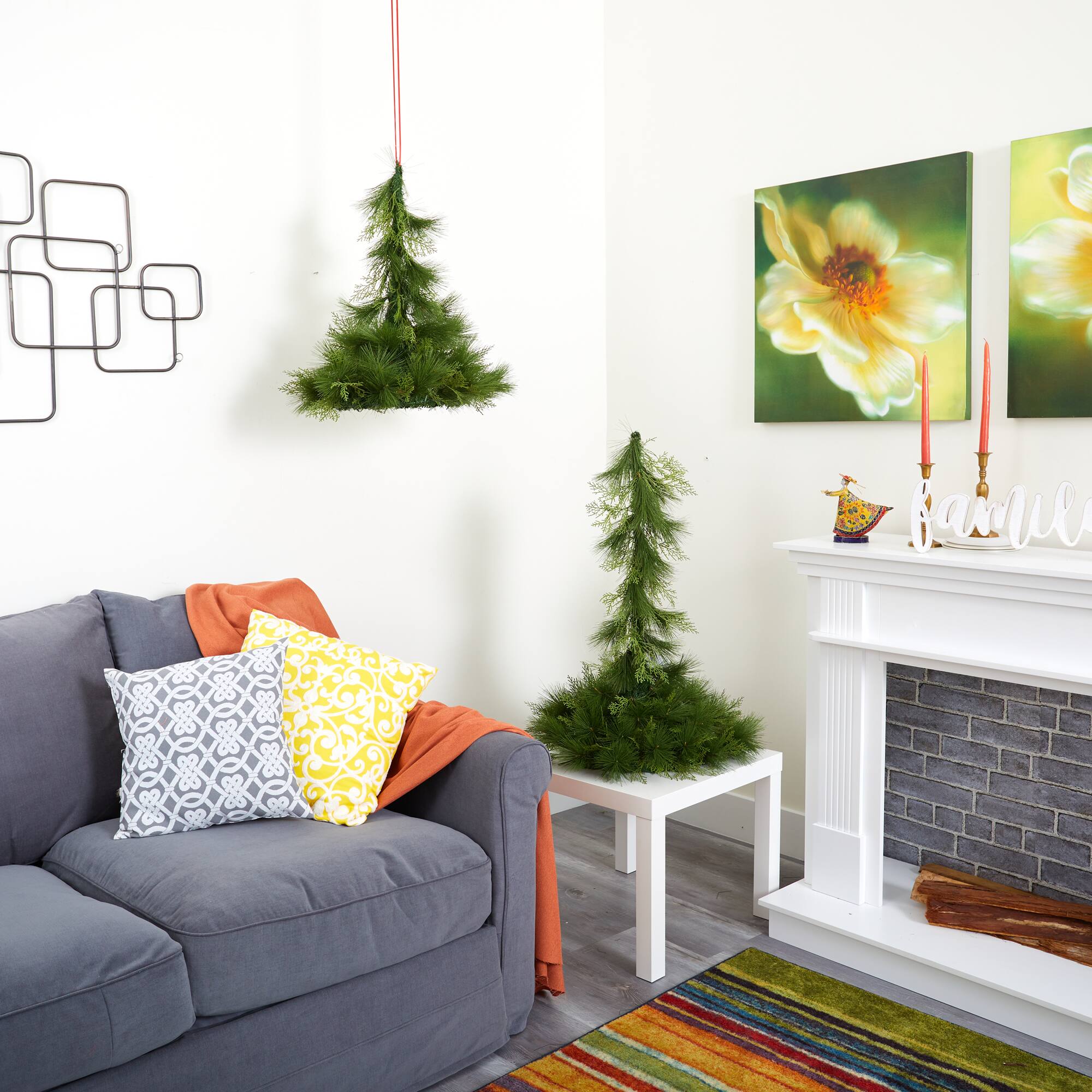 Tabletop & Hanging Artificial Christmas Décor Set