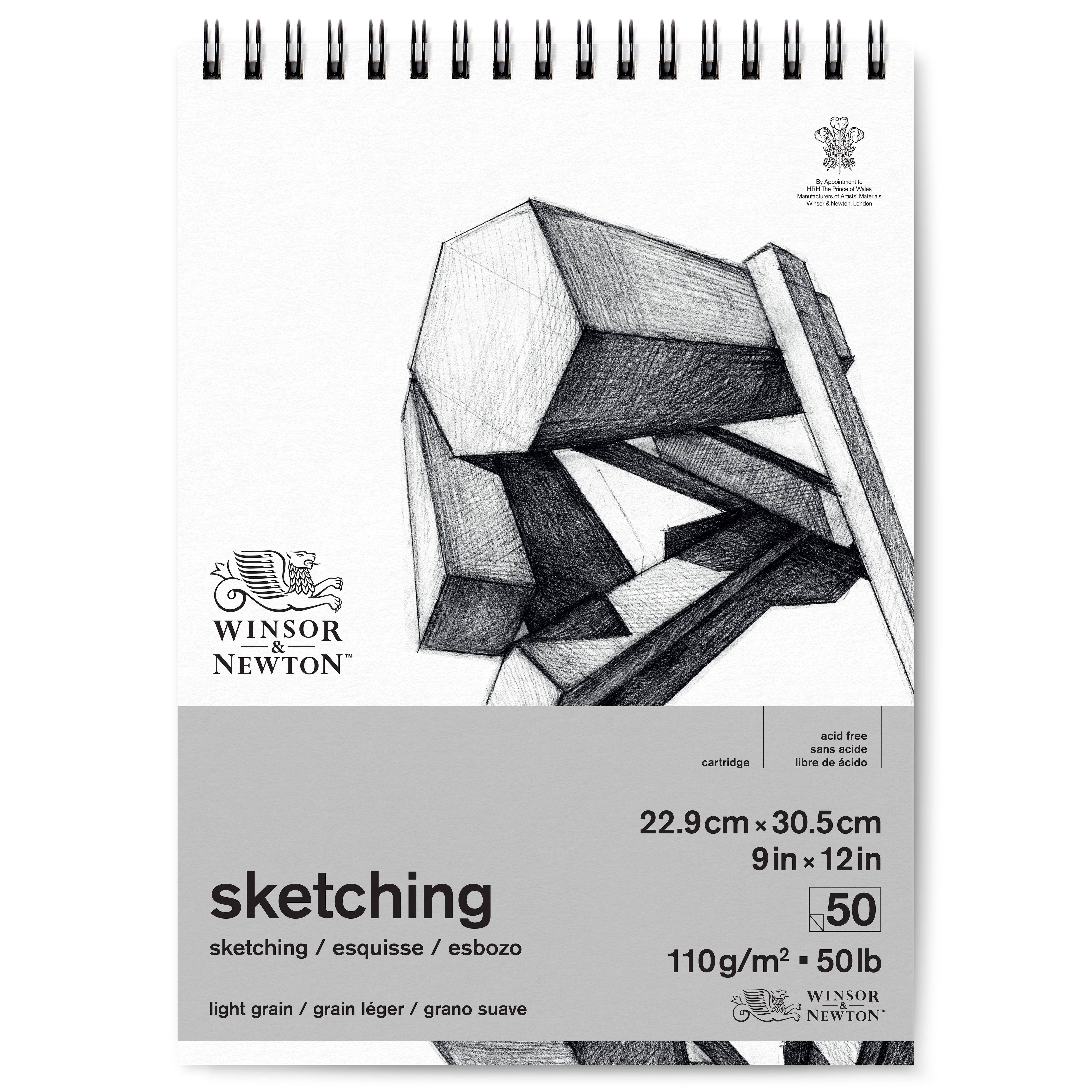 Winsor & Newton™ White 50lb. Wire-Bound Sketching Pad