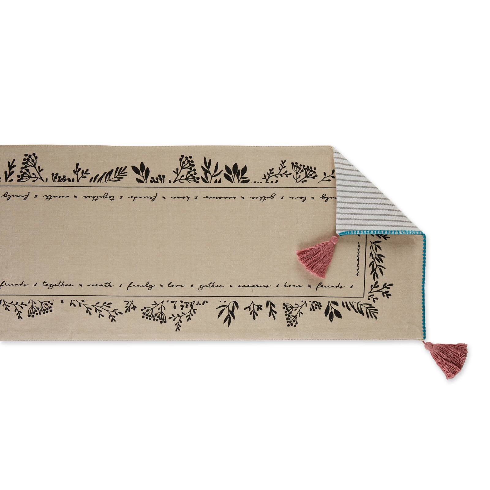 DII® 72" Gather Together Embellished Table Runner