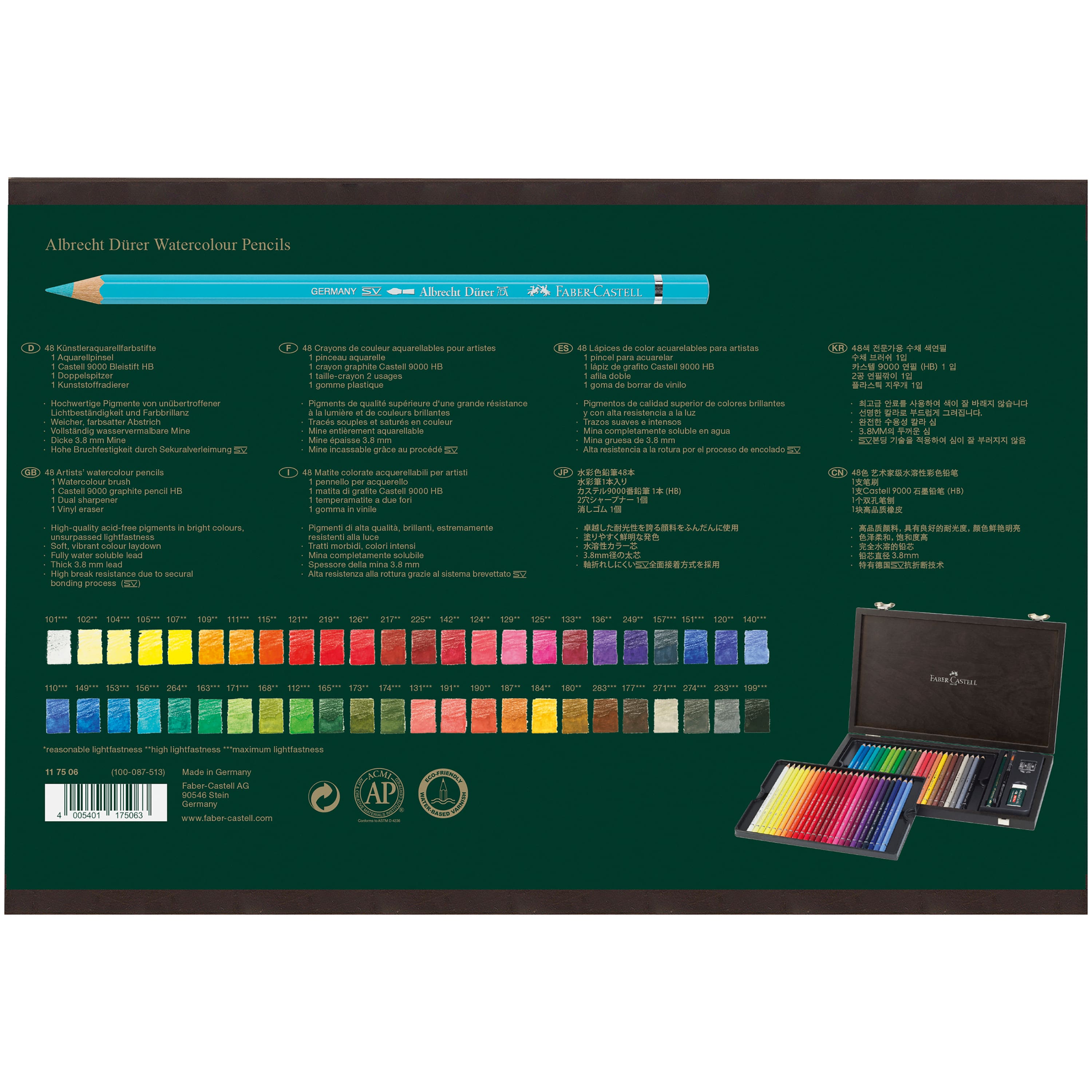 Faber-Castell Albrecht Durer 48 Color Watercolor Pencil