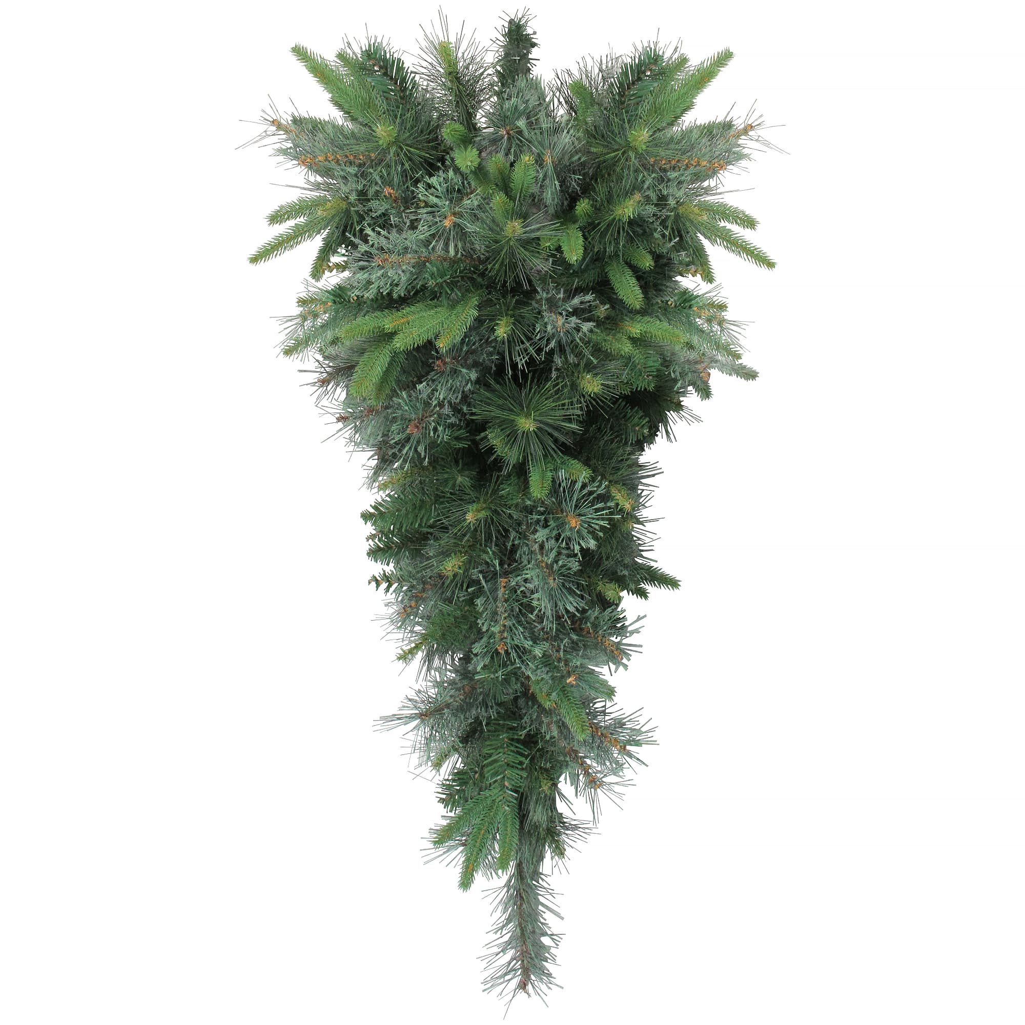 48" Unlit Cashmere Mixed Pine Teardrop Swag