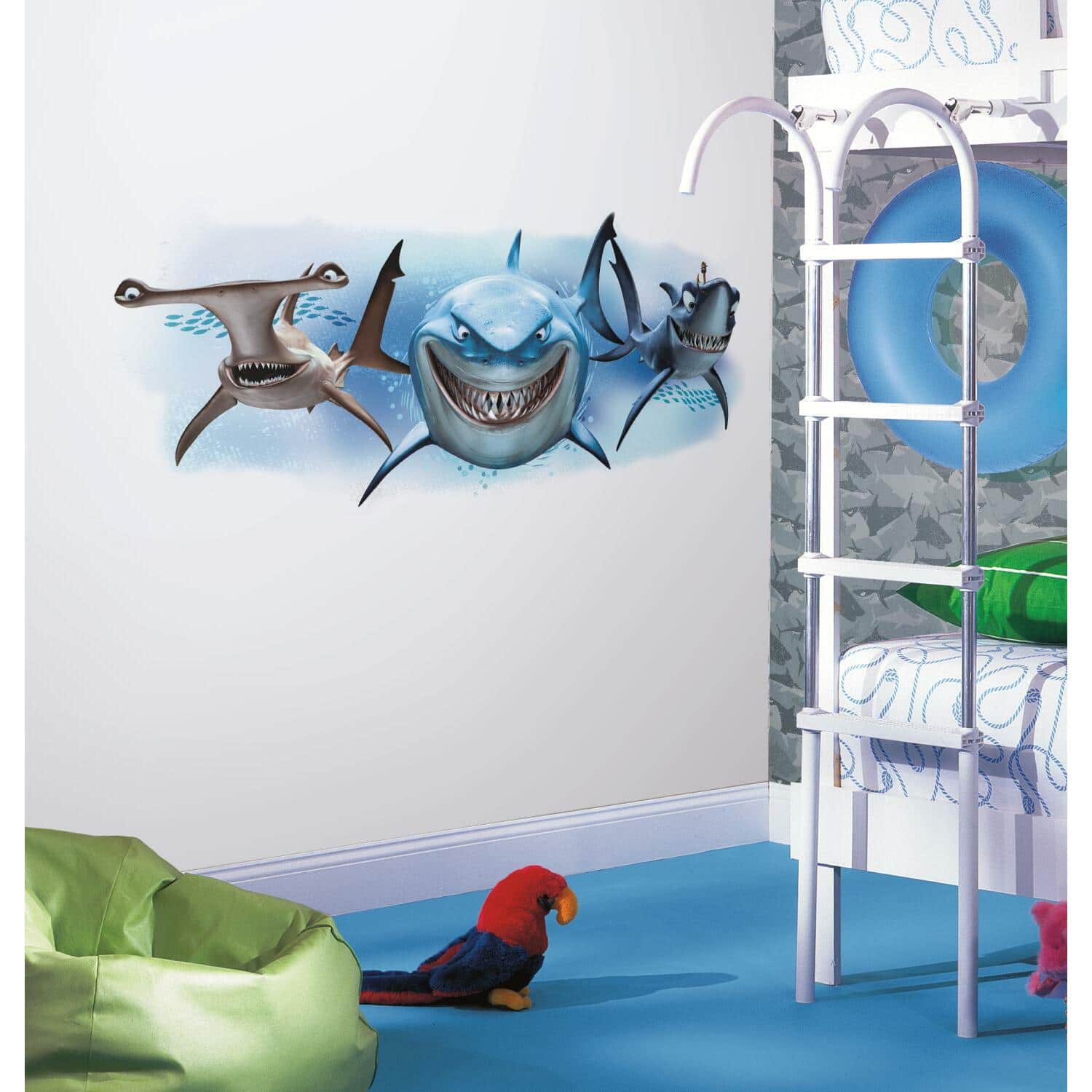 RoomMates Finding Nemo Sharks Peel & Stick Giant Wall Decals